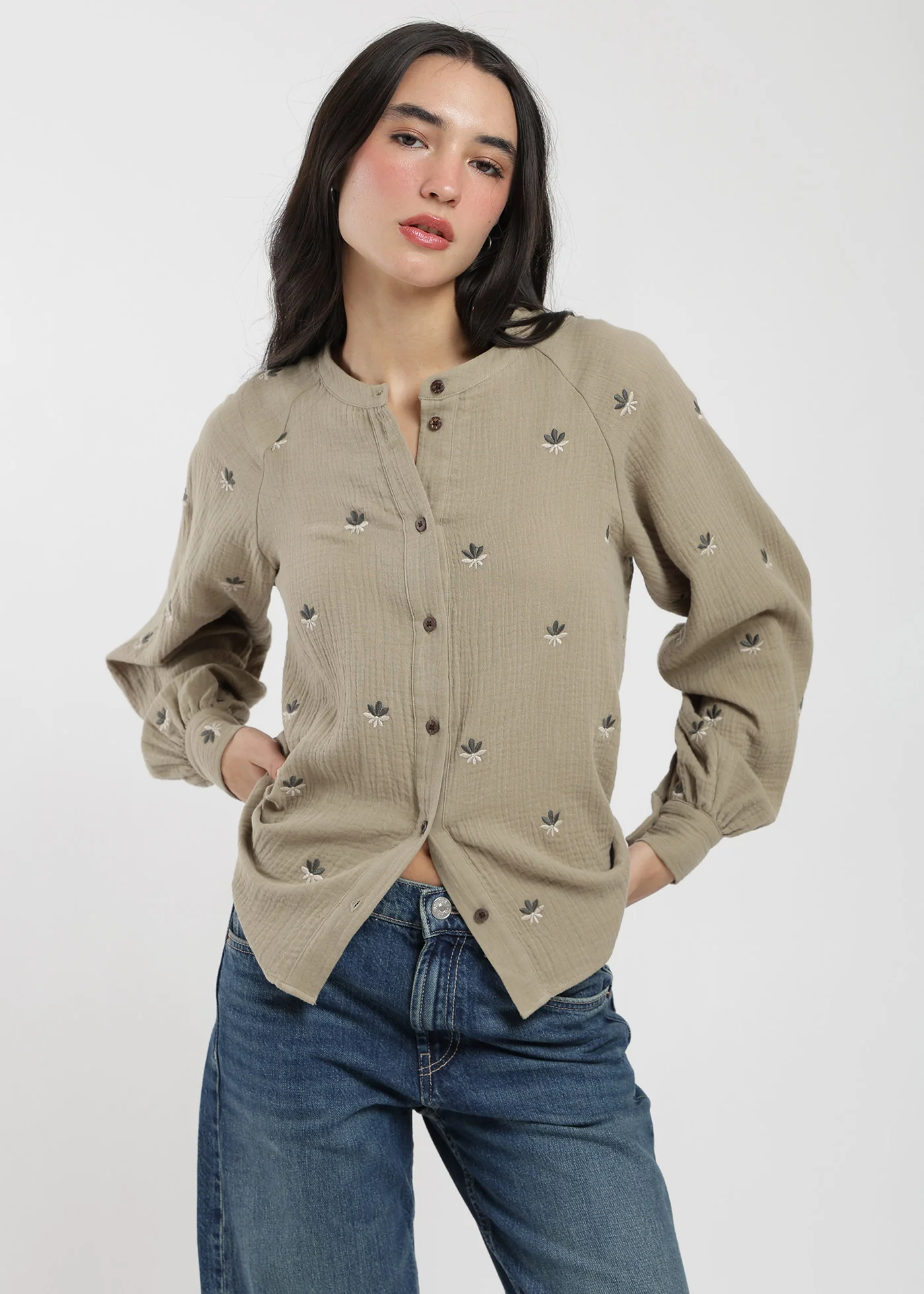 Blusa Manga Larga Mao Bordada Mujer - Image 4