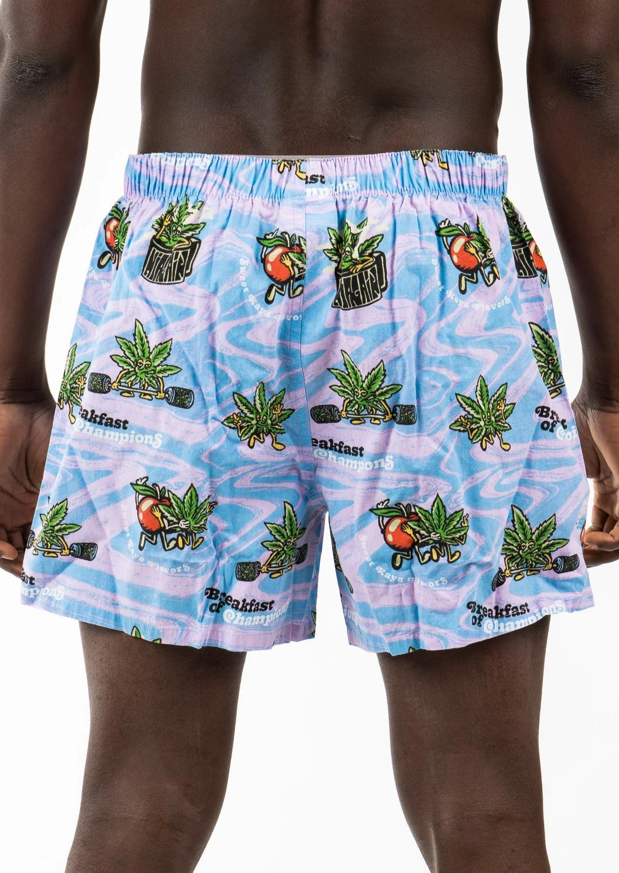 Boxer Algodón Weed Hombre - Azul - Image 2