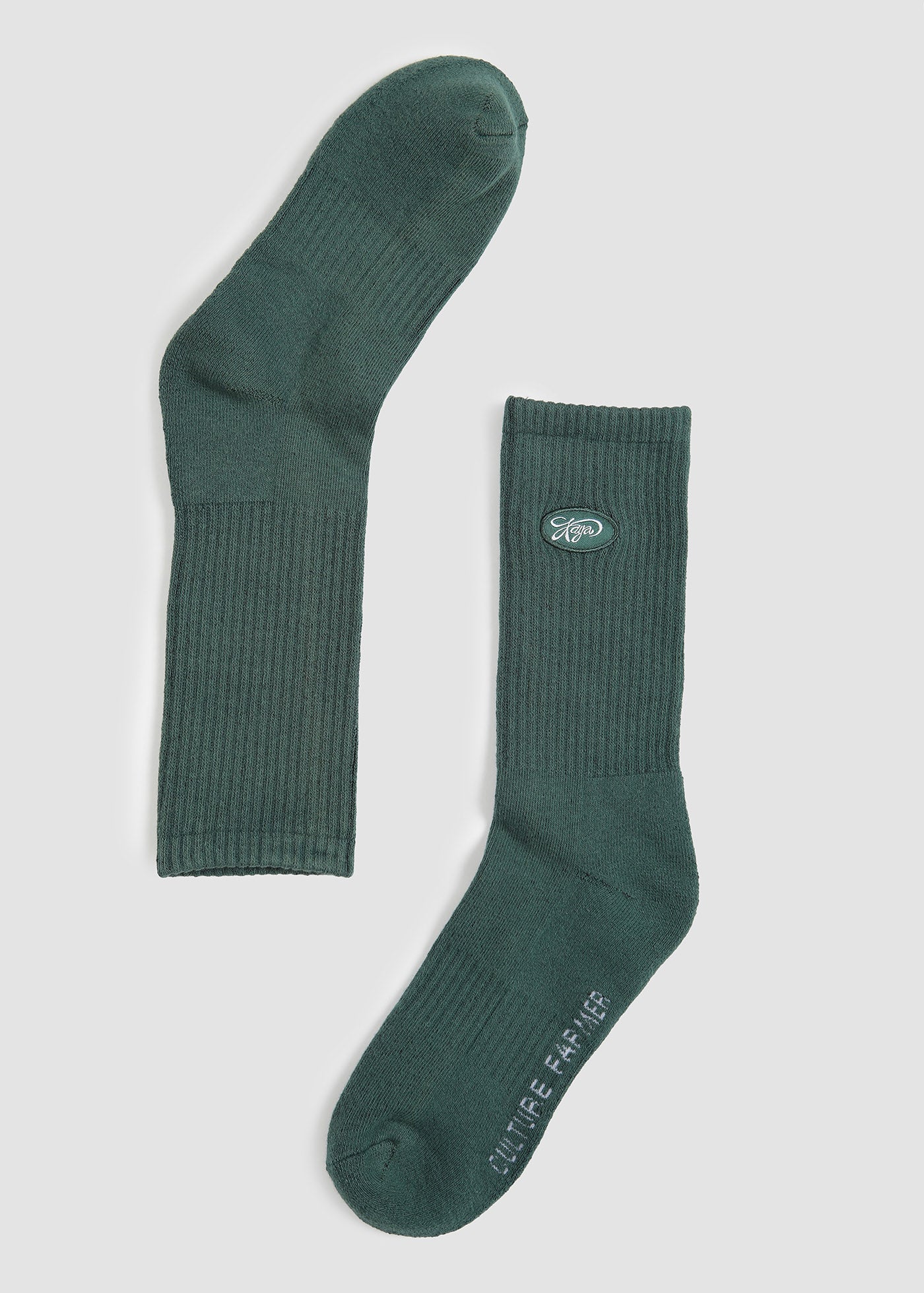 Calcetines Largos Clásicos Algodón Retro - Teal