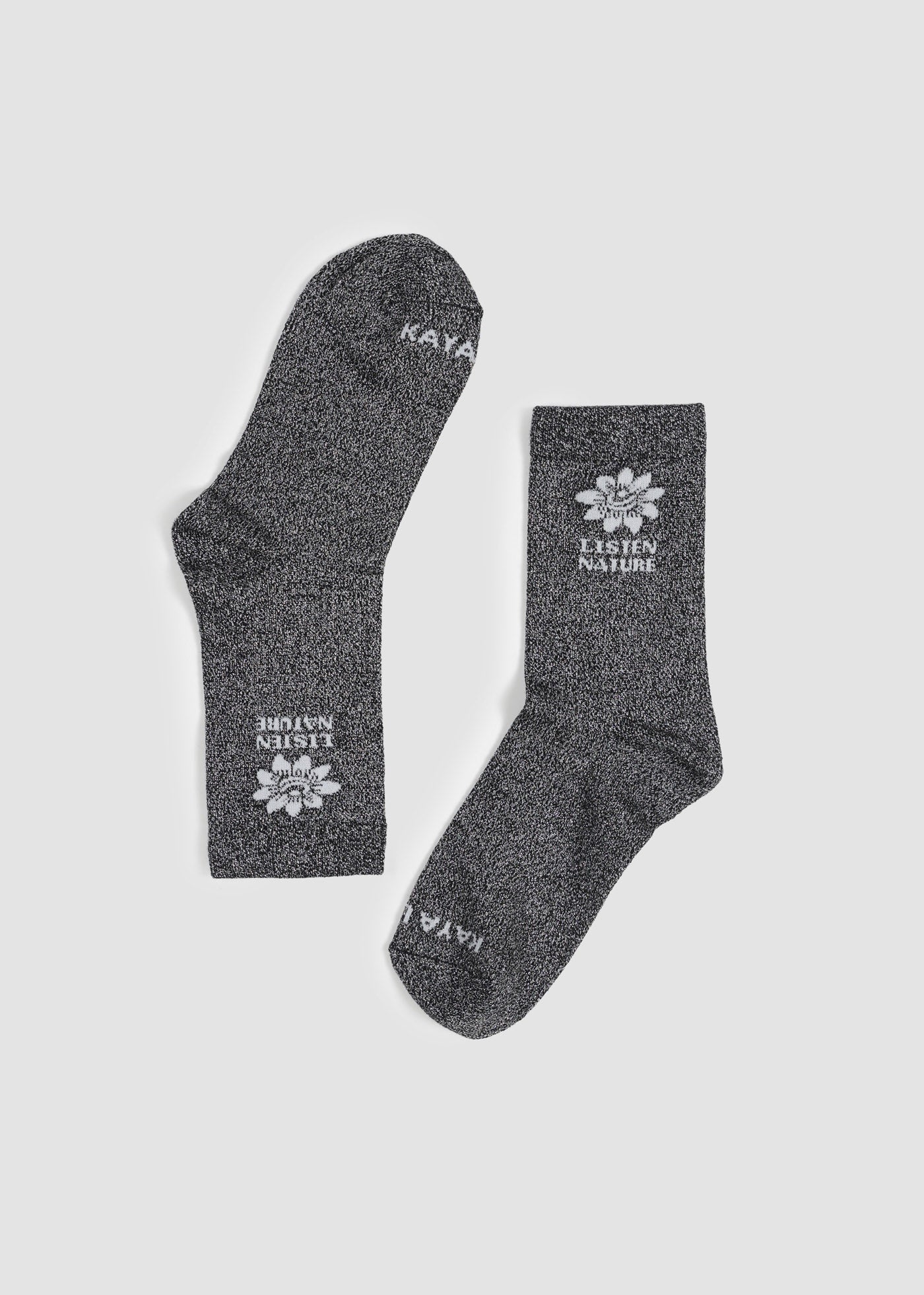 Calcetines Largos Daily Lurex - Negro