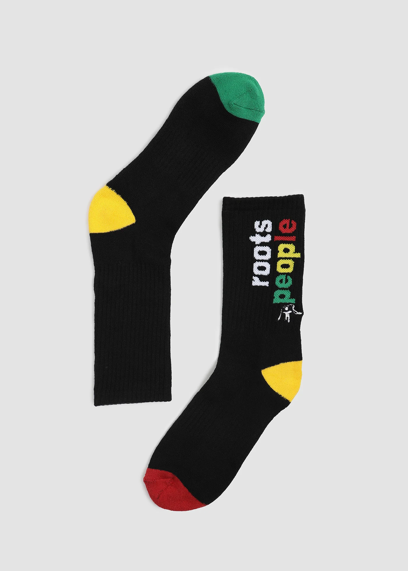 Calcetines Largos Diseño Algodón Knit People - Negro