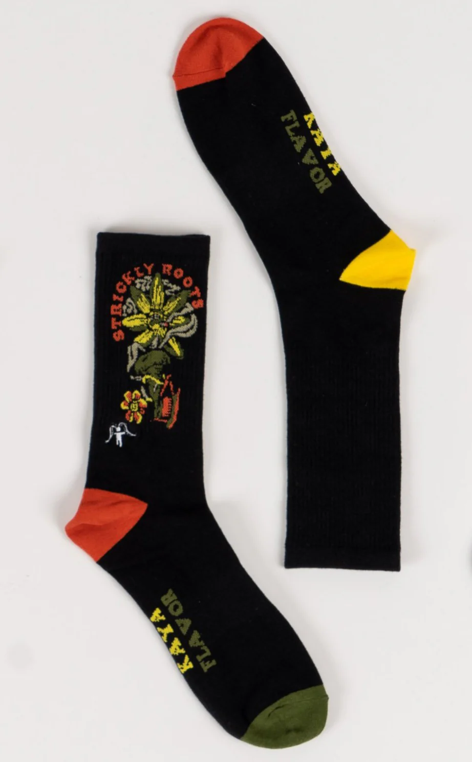 Calcetines Largos Diseño Algodón Roots - Negro