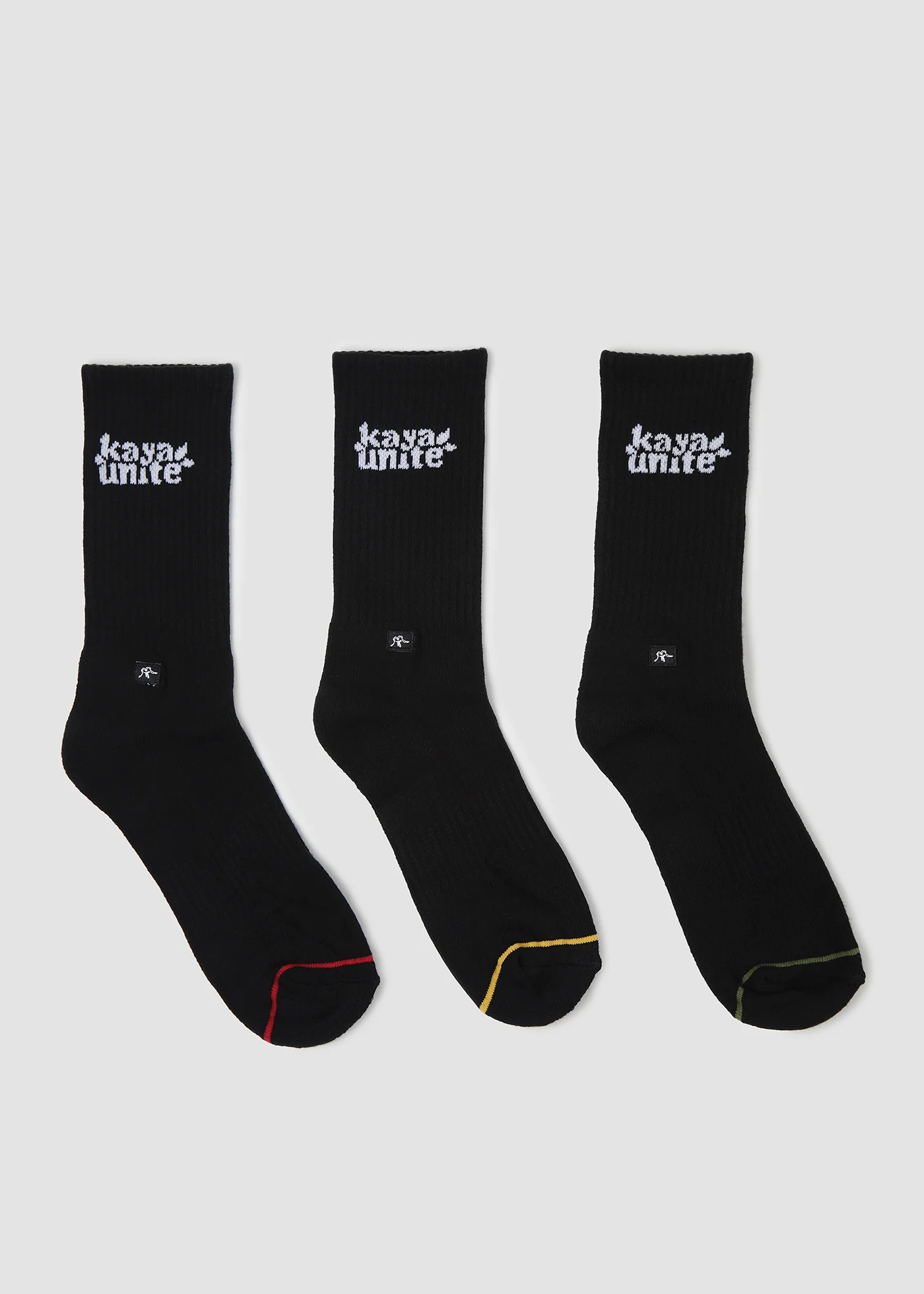 Calcetines Largos Pack Algodón Faja 3 Pares - Negro
