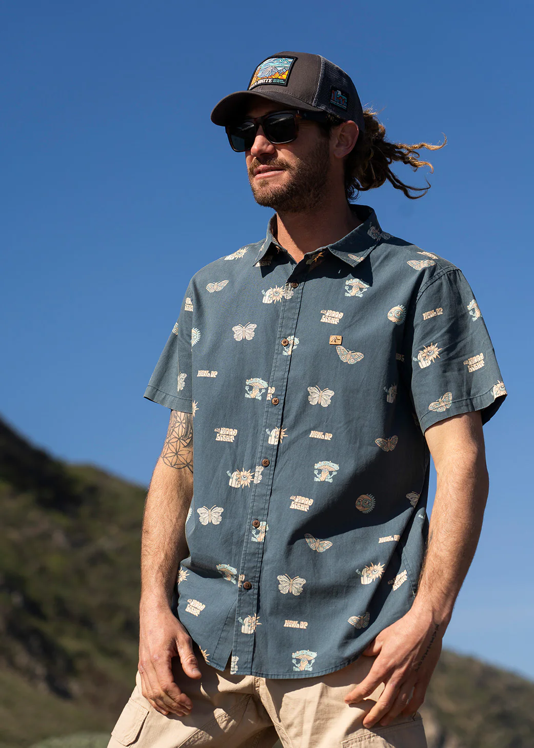 Camisa Cotton Misty Blue