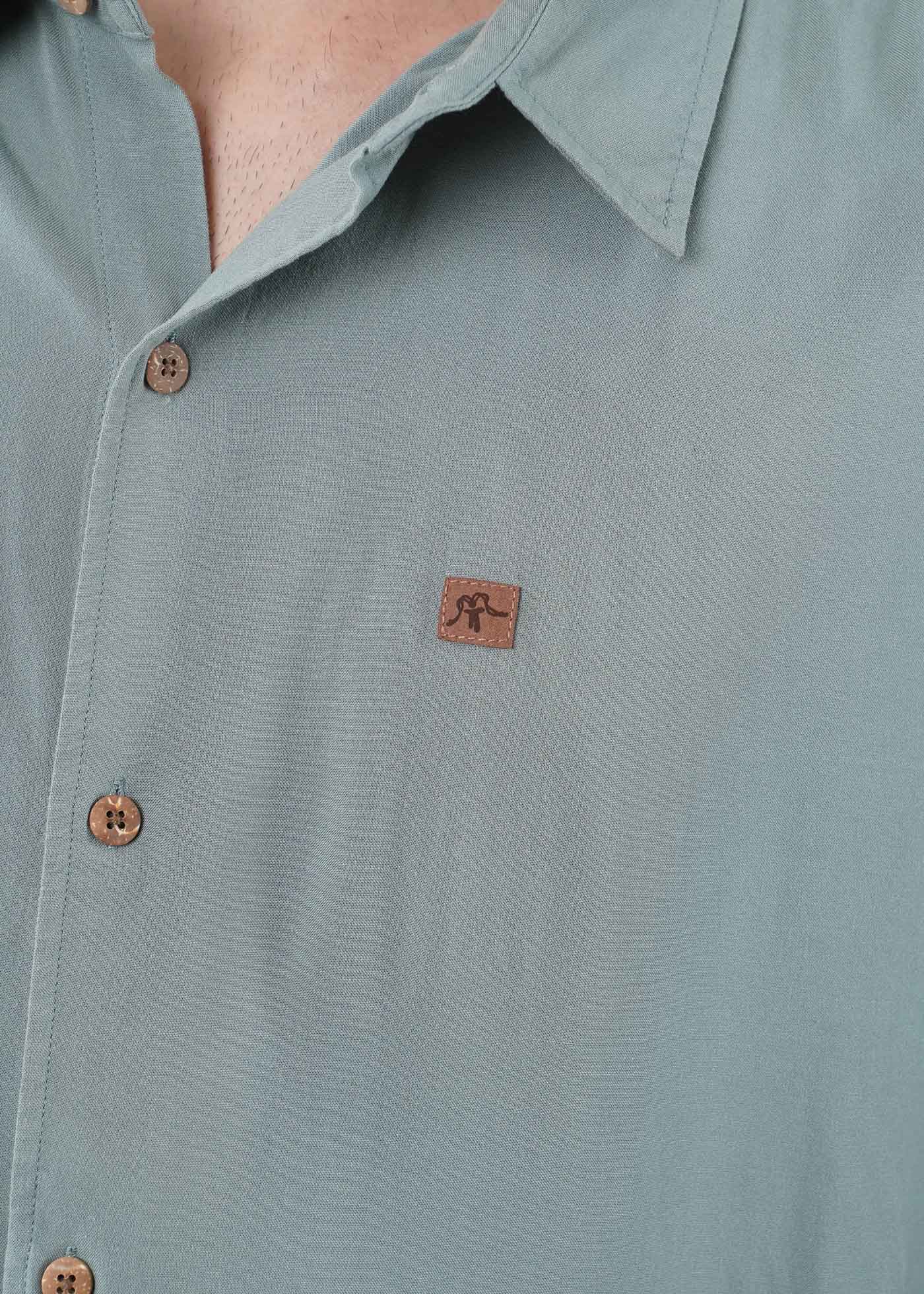 Camisa Clásica Manga Corta Viscosa Hombre - Chinois - Image 2