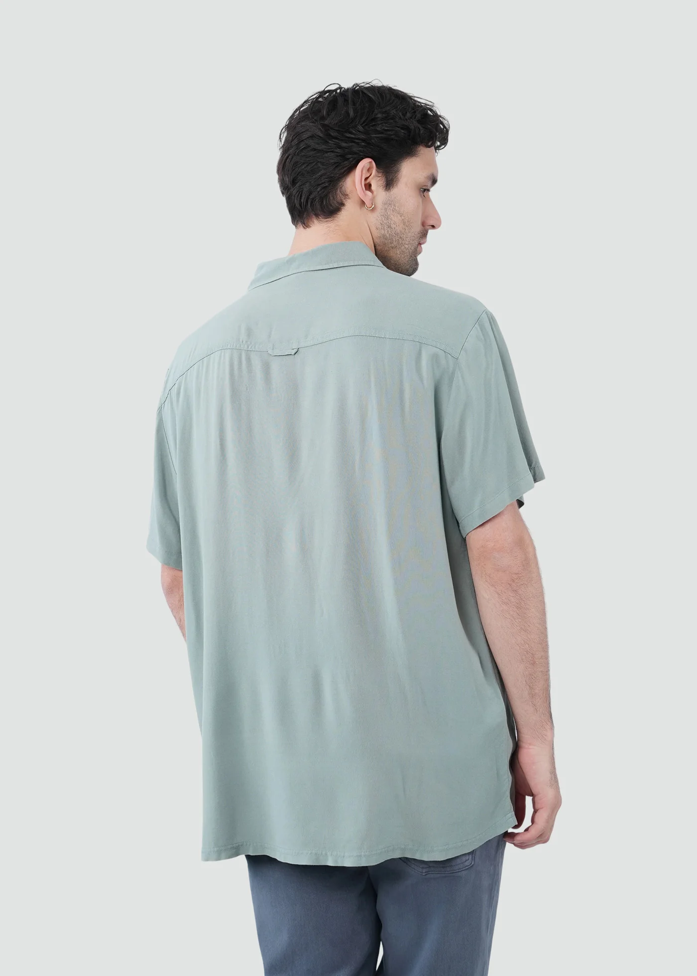 Camisa Clásica Manga Corta Viscosa Hombre - Chinois - Image 3