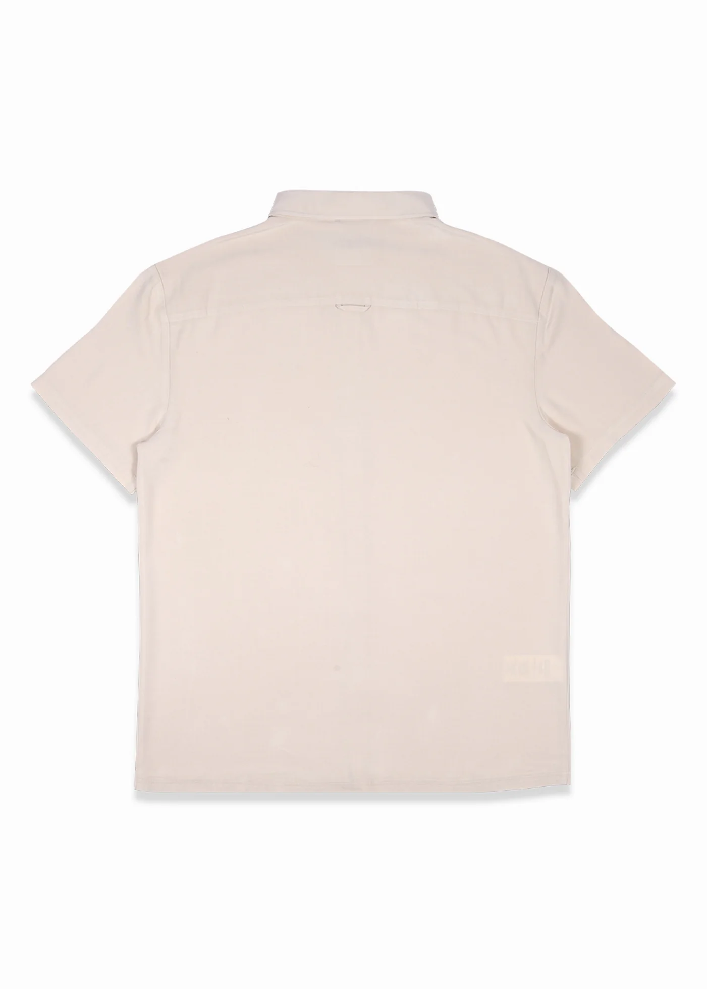 Camisa Clásica Manga Corta Viscosa Hombre - Sand - Image 3