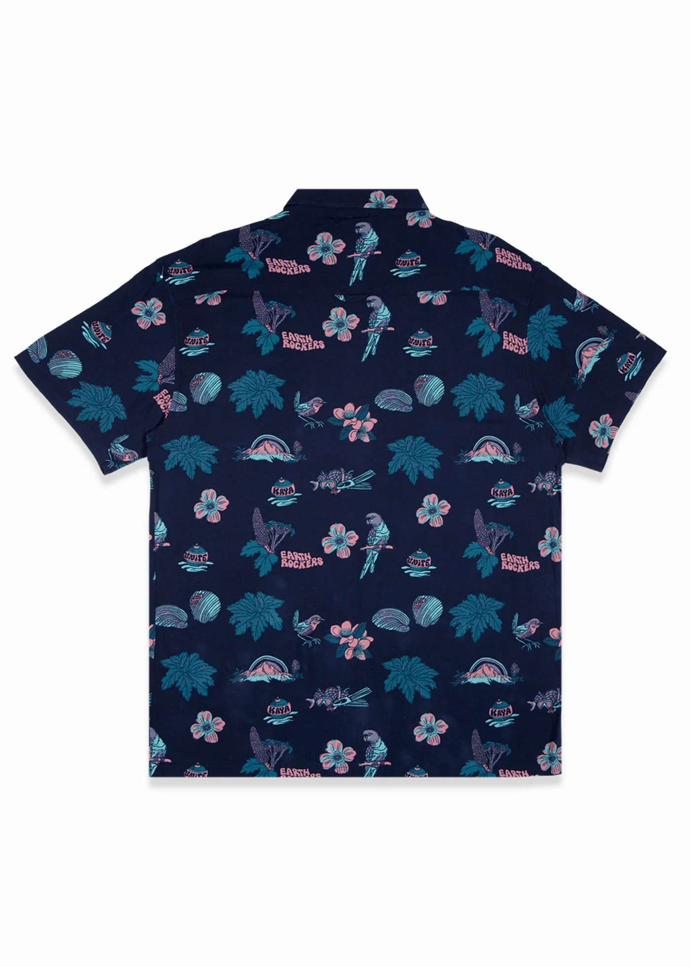 Camisa Diseño Manga Corta Rayón Chilote Hombre - Navy - Image 3