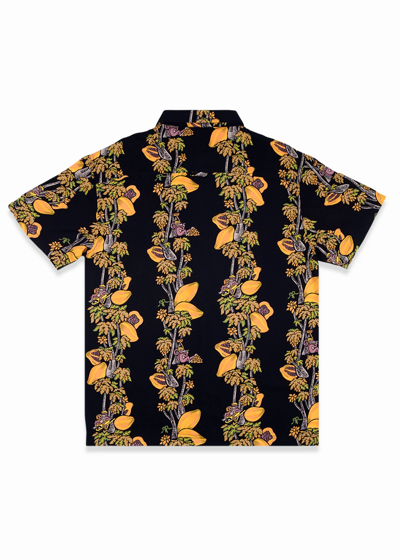 Camisa Diseño Manga Corta Rayón Lazy Hombre - Black - Image 3