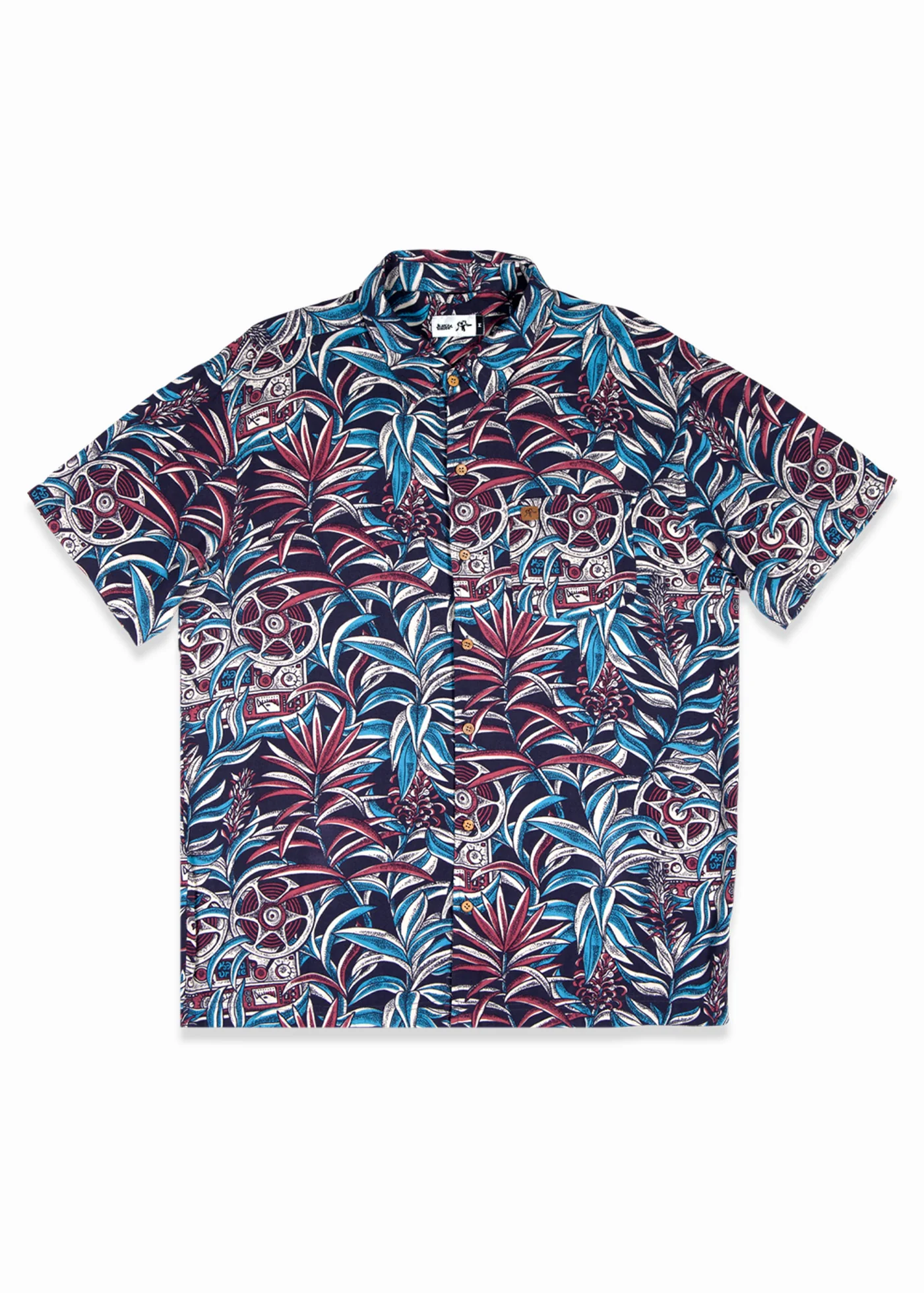 Camisa Diseño Manga Corta Rayón Tupa Hombre - Iron - Image 2
