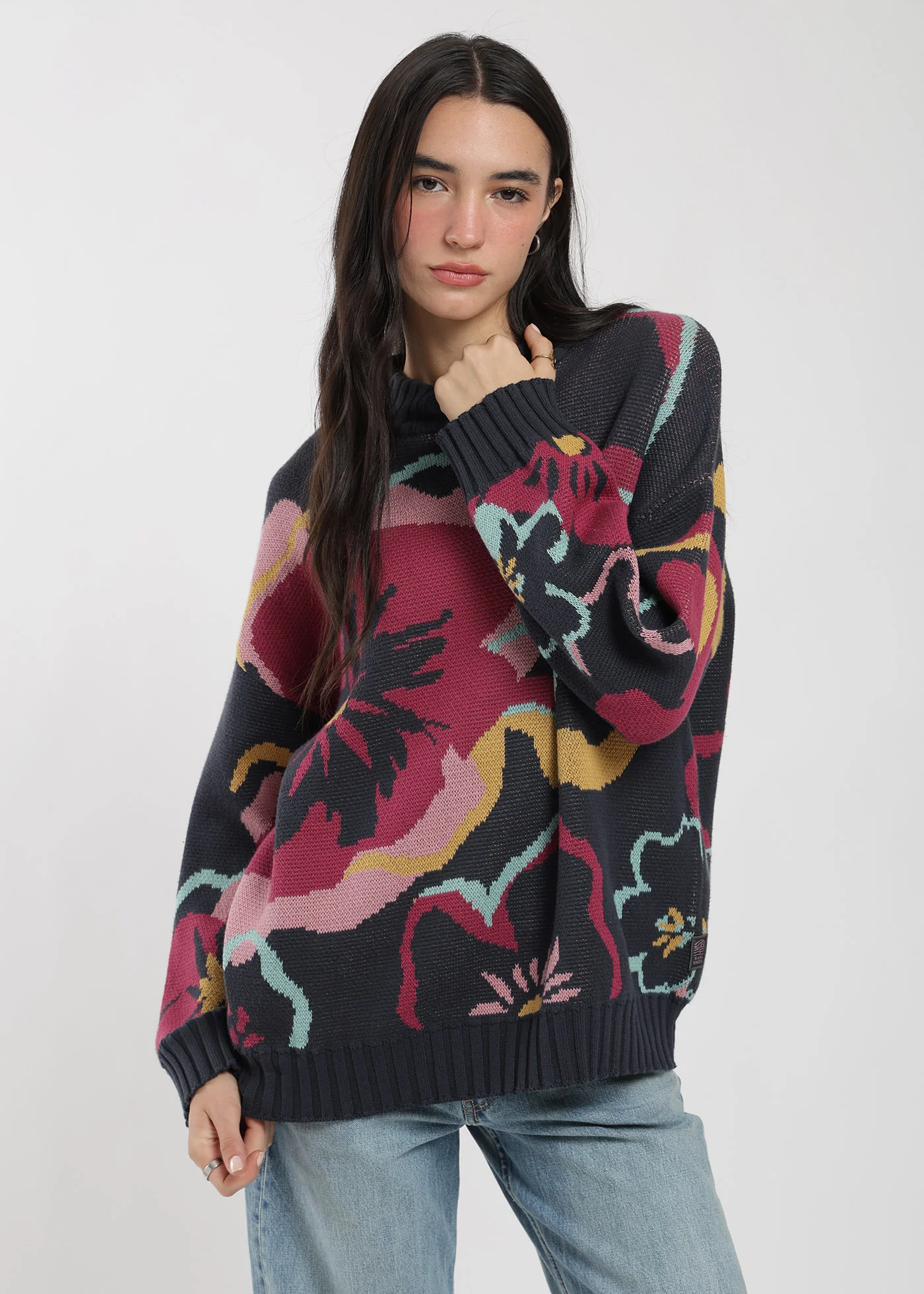 Chaleco Tejido Cuello Redondo Jacquard Mujer - Image 6