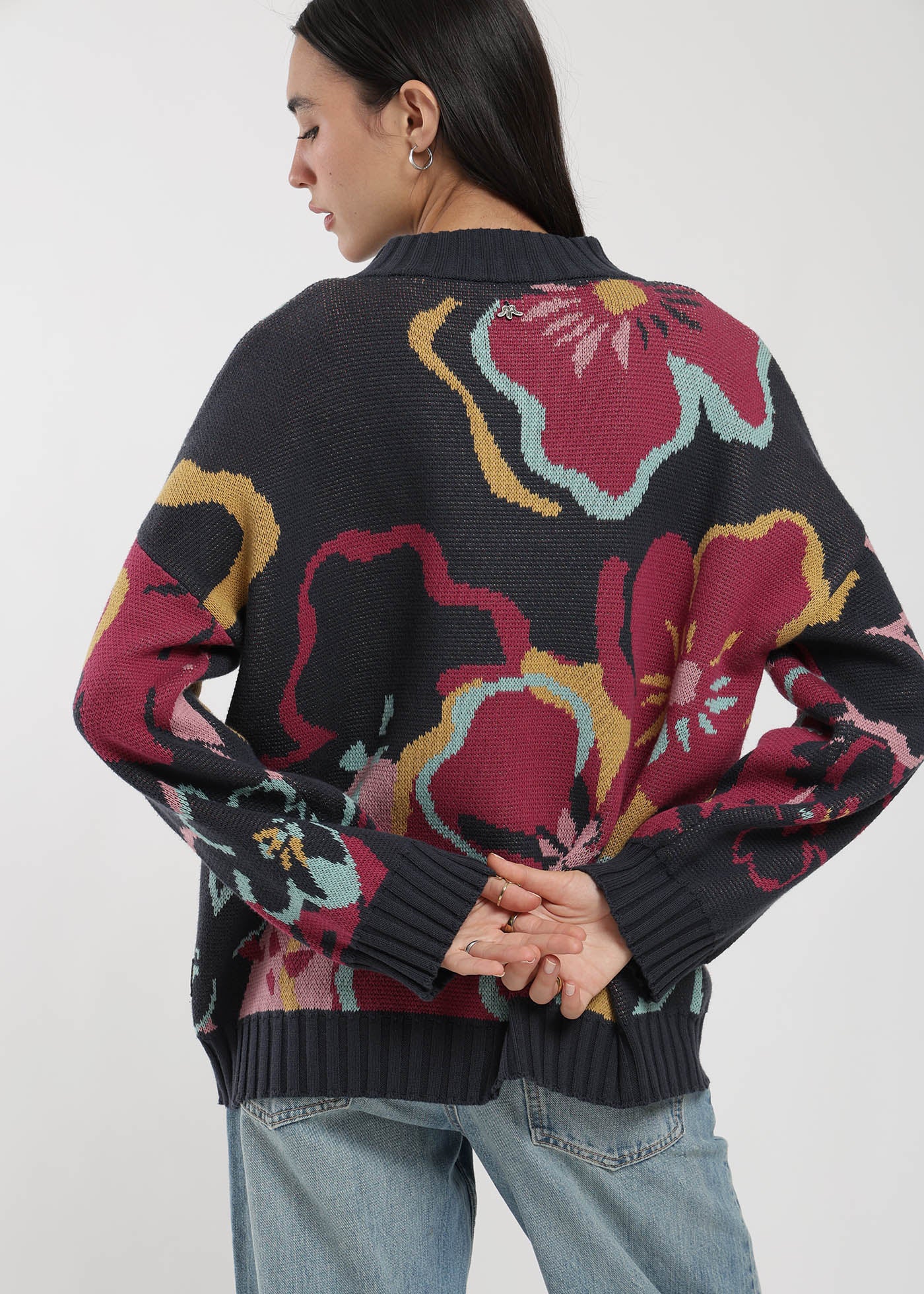 Chaleco Tejido Cuello Redondo Jacquard Mujer - Image 7