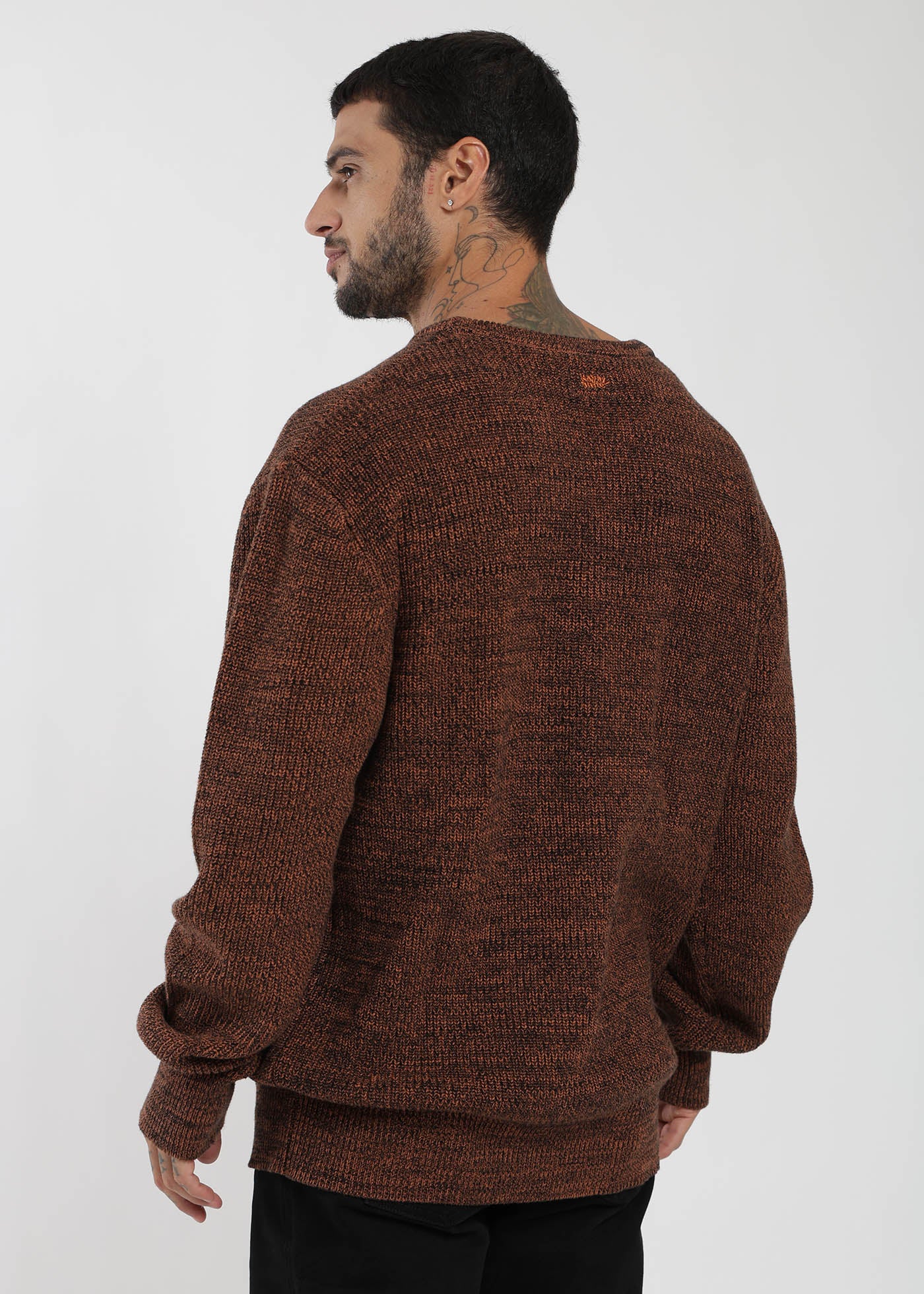 Chaleco Tejido Cuello Redondo Melange Hombre - Image 3