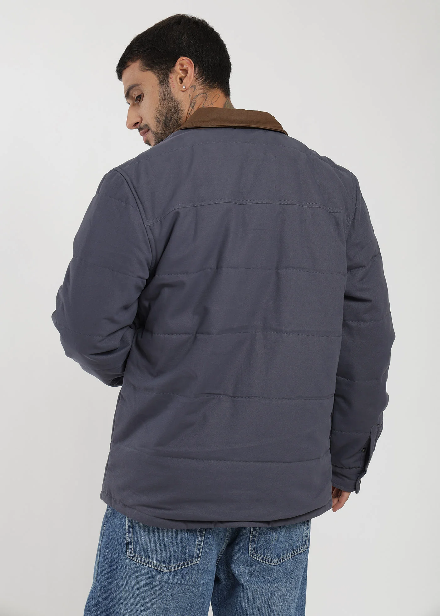 Chaqueta Acolchada Yuka Canvas Hombre - Navy - Image 3