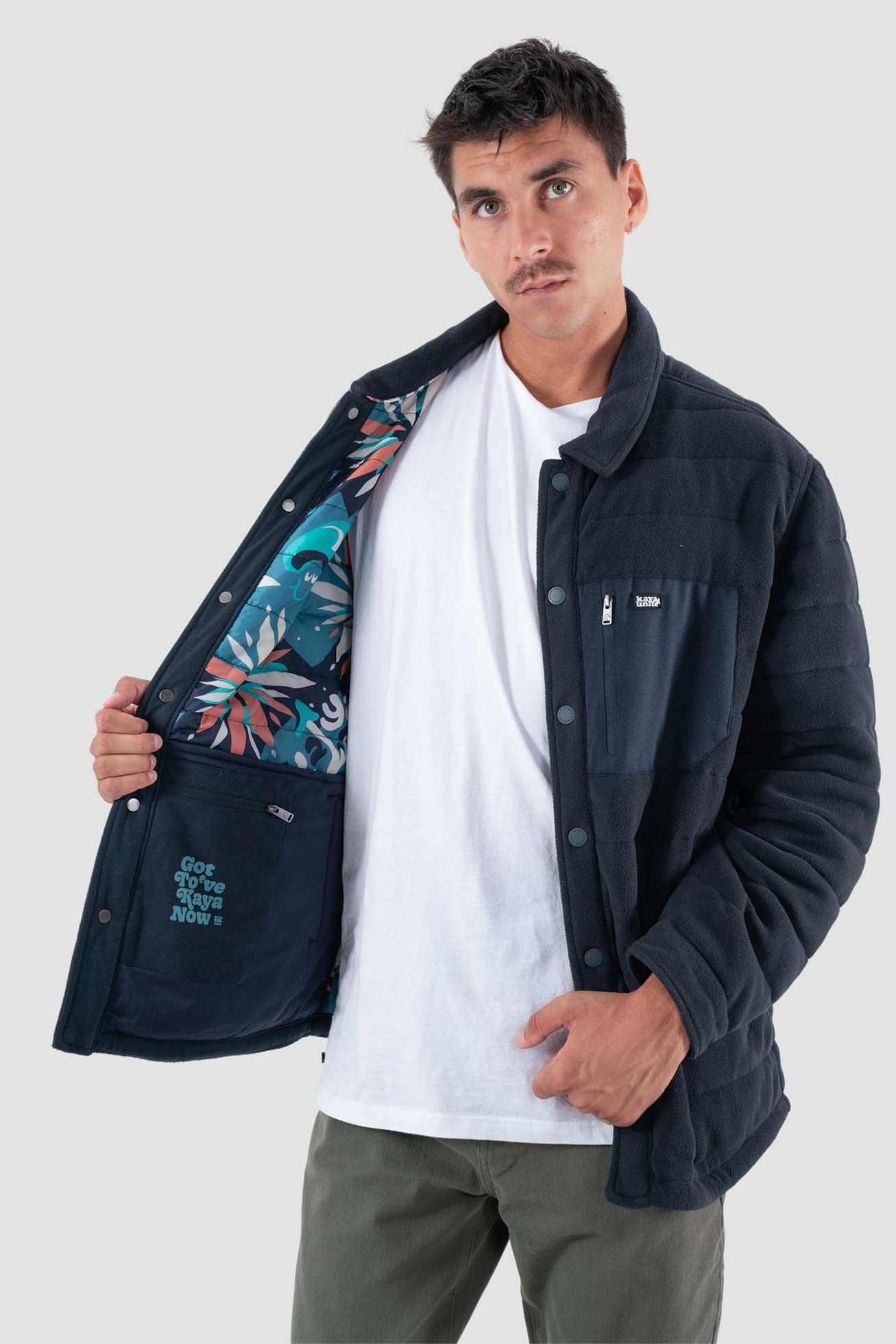 Chaqueta Acolchada Yuka Hombre - Navy - Image 3