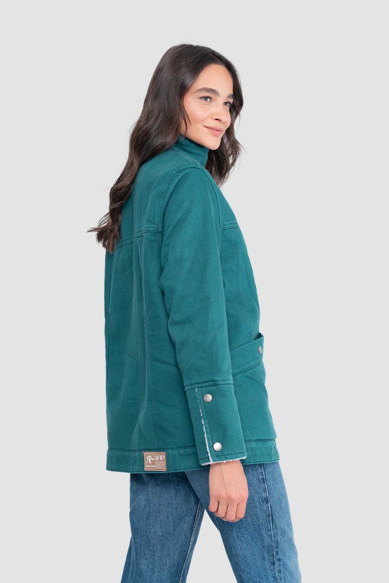 Chaqueta Clásica Amancai Mujer - Petrol - Image 3