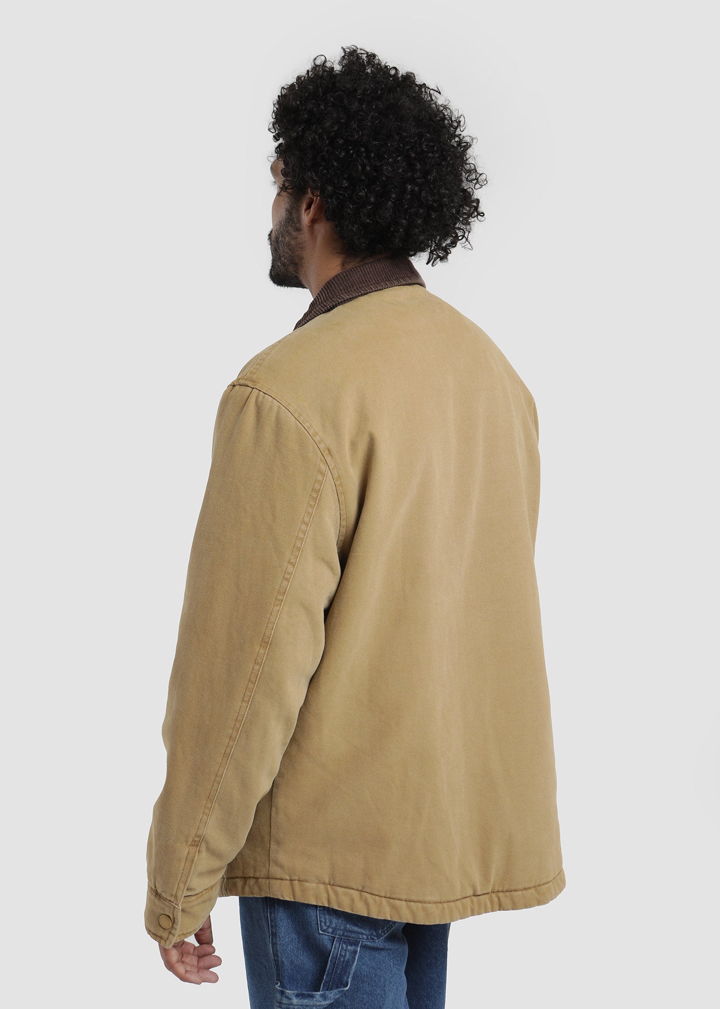 Chaqueta Clásica Canvas Hombre - Caqui - Image 3