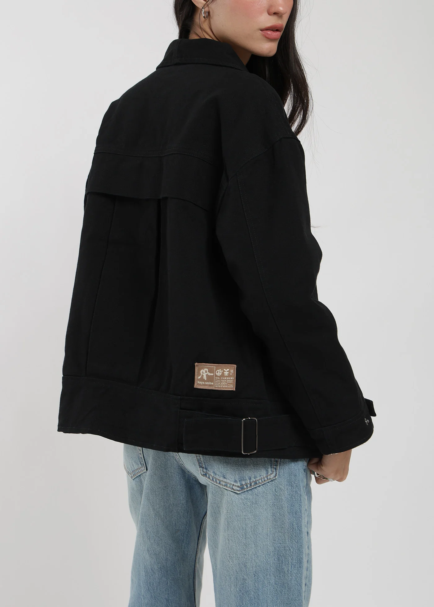 Chaqueta Clásica Canvas Solid Mujer - Image 6