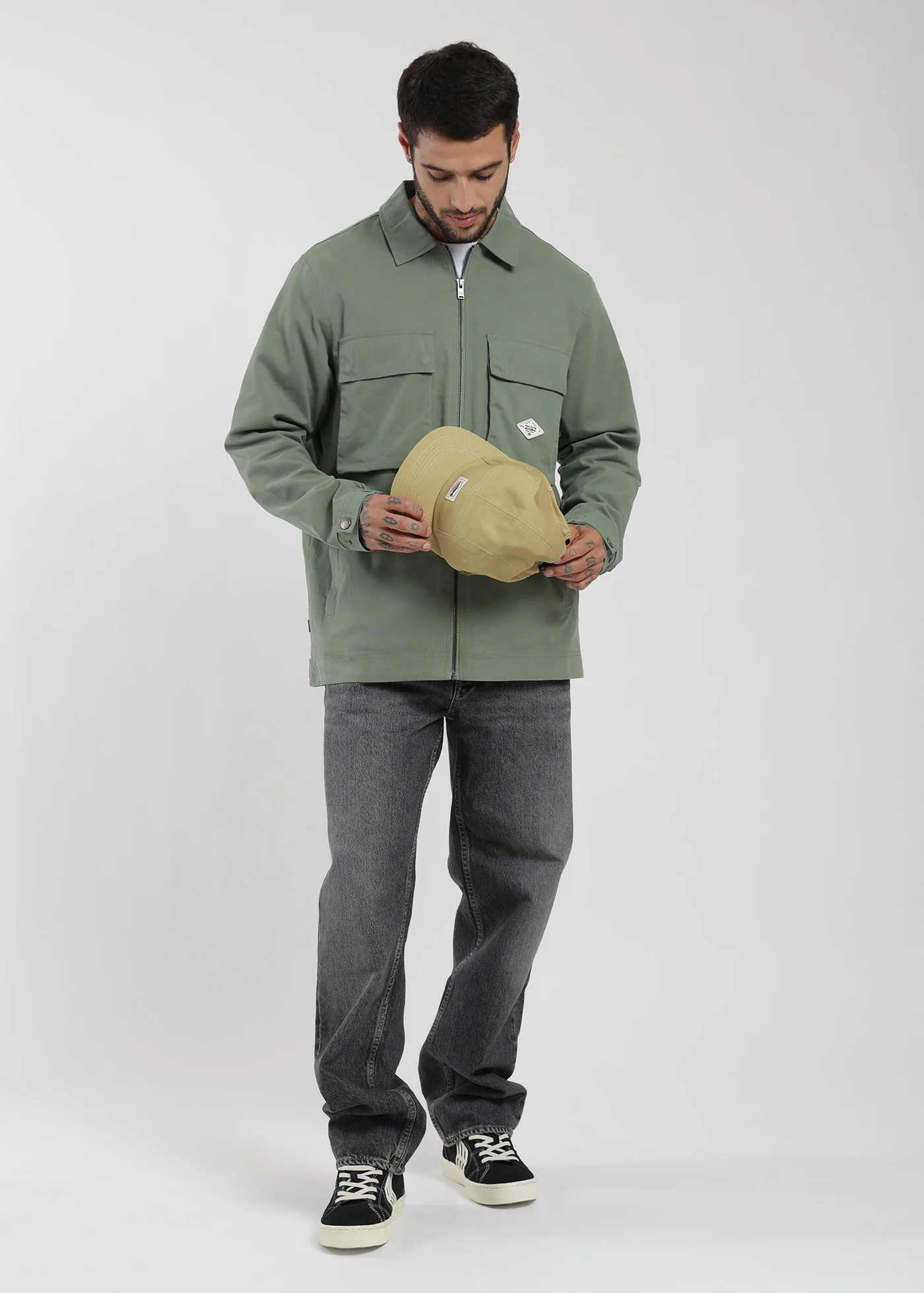 Chaqueta Clásica Cargo Patch Hombre - Image 13