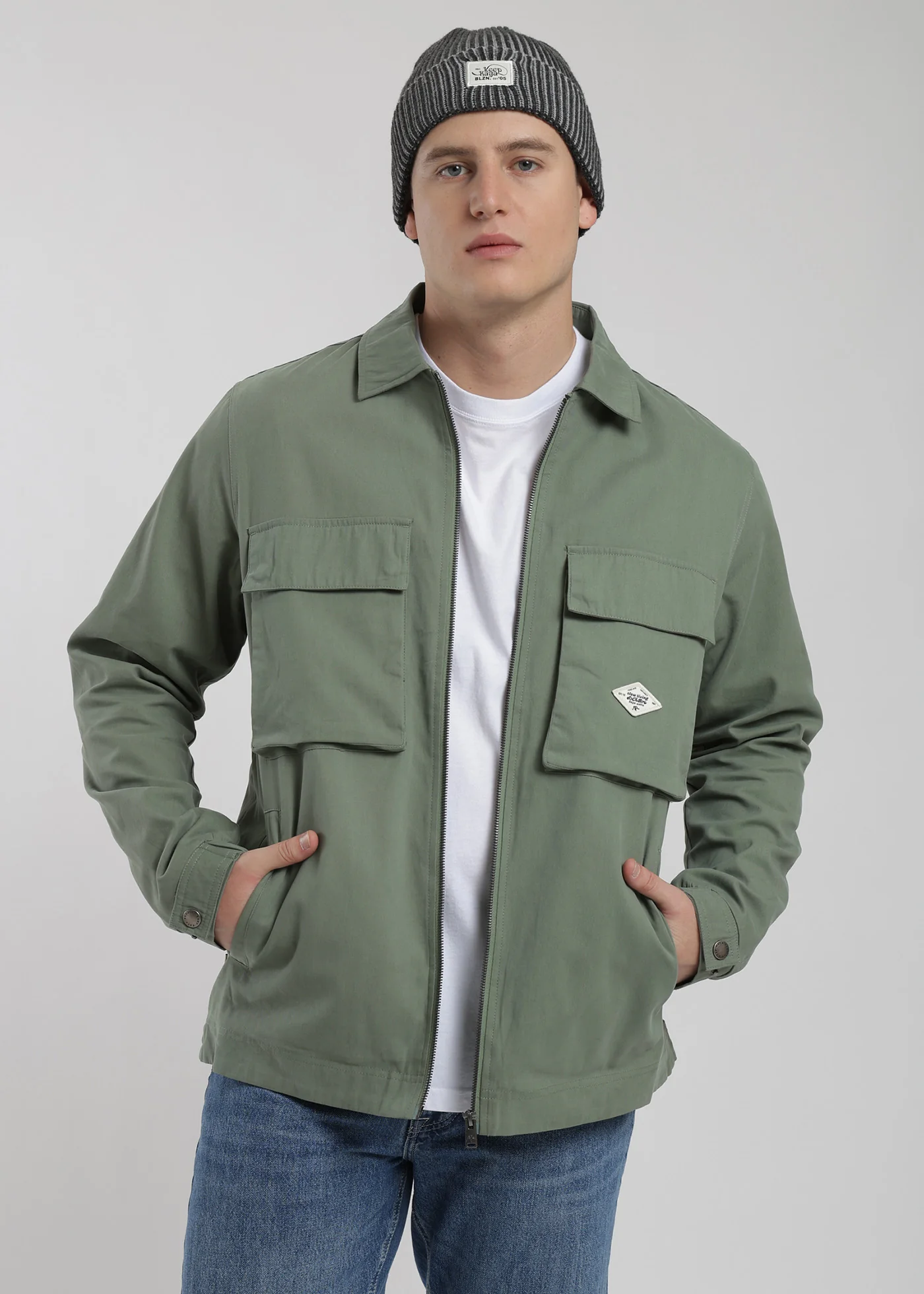 Chaqueta Clásica Cargo Patch Hombre - Image 14
