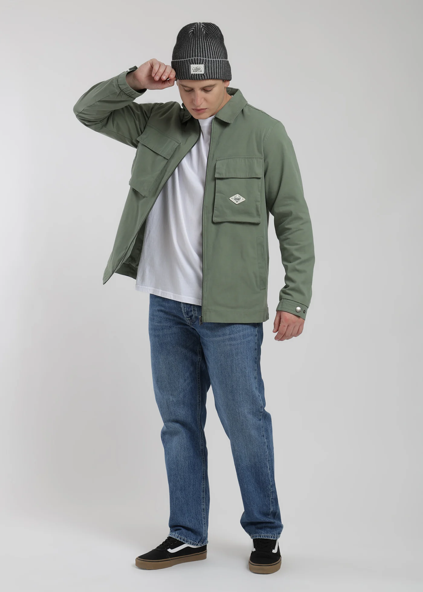 Chaqueta Clásica Cargo Patch Hombre - Image 17