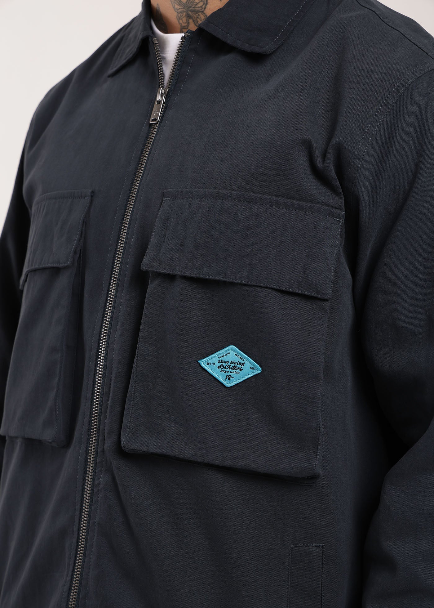 Chaqueta Clásica Cargo Patch Hombre - Image 3