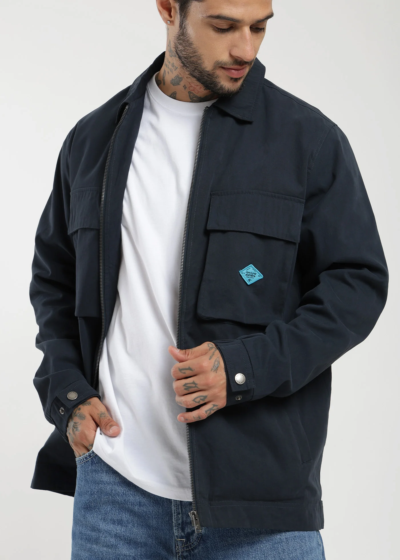 Chaqueta Clásica Cargo Patch Hombre - Image 4
