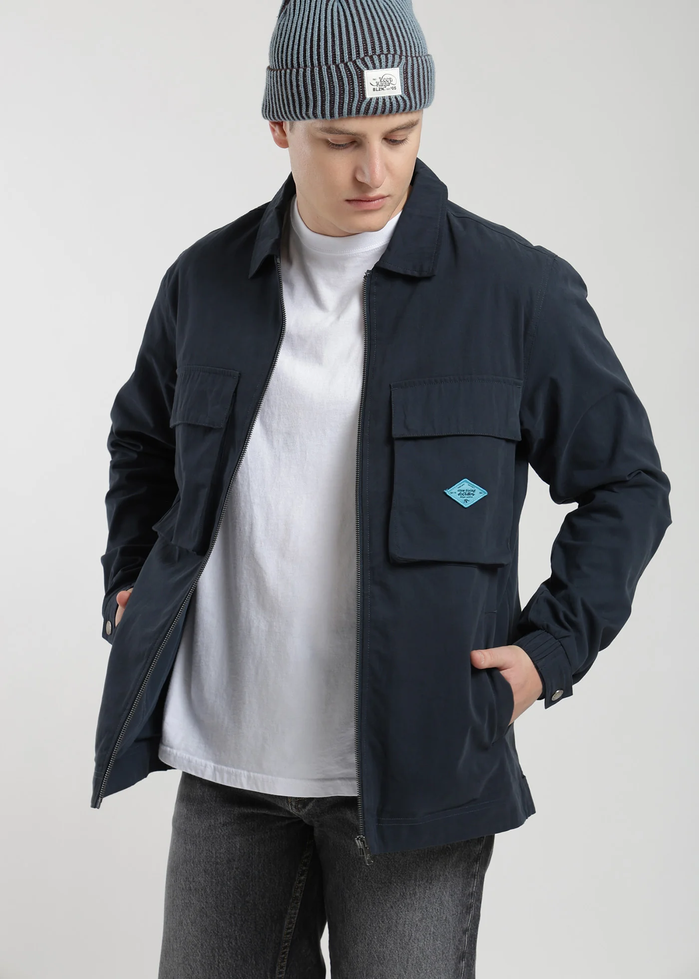 Chaqueta Clásica Cargo Patch Hombre - Image 5