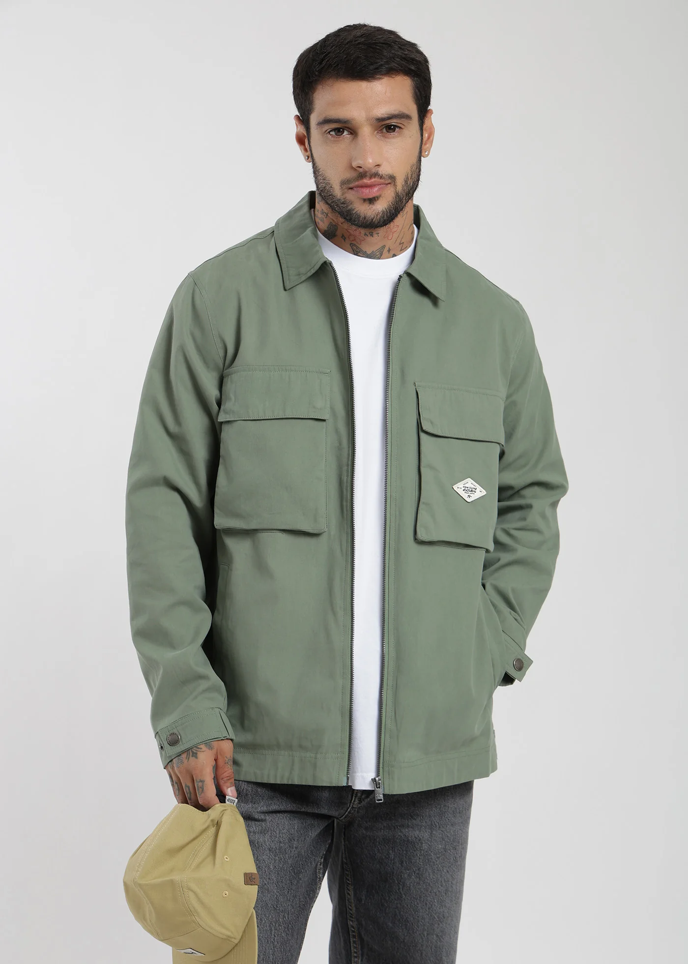 Chaqueta Clásica Cargo Patch Hombre - Image 9