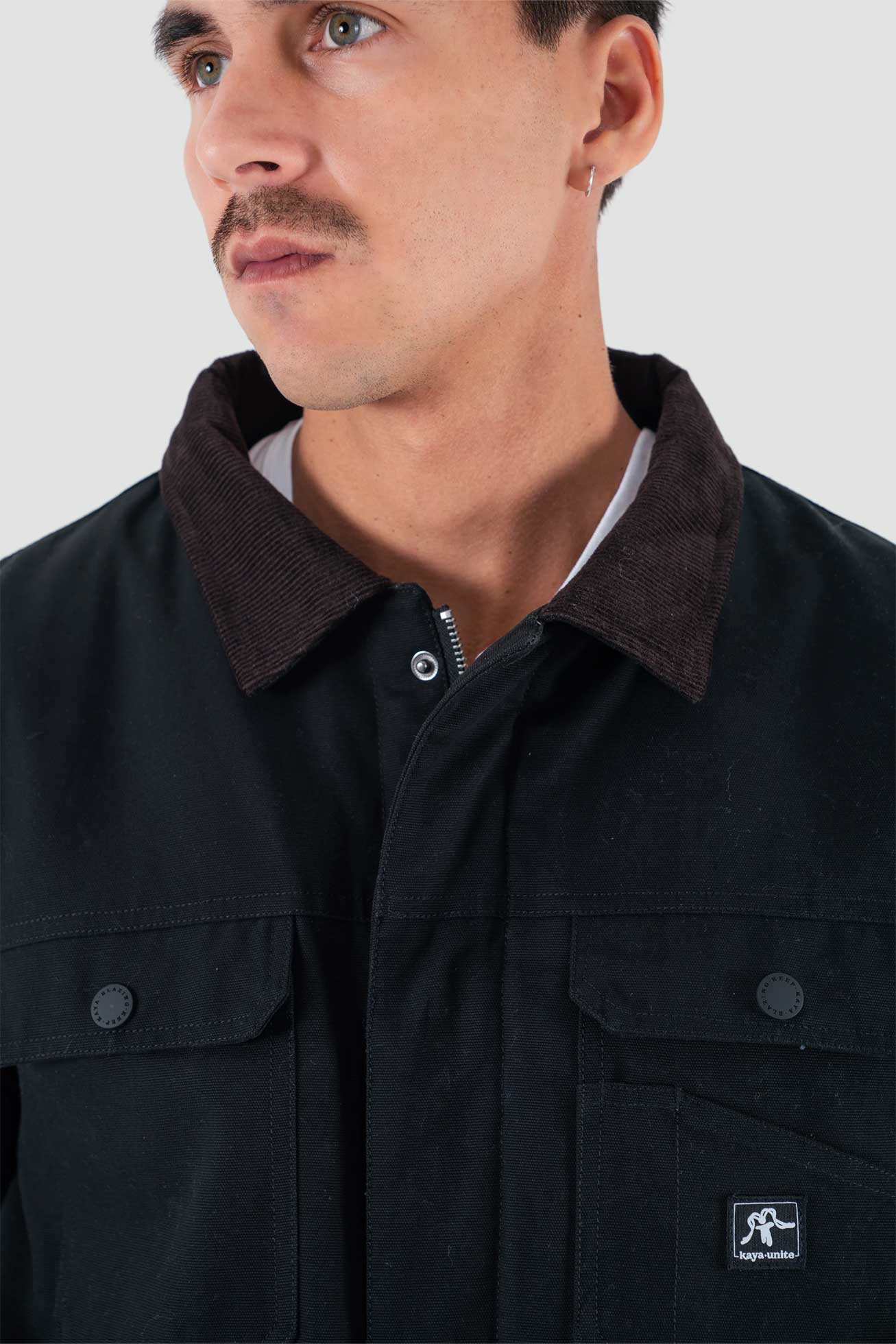 Chaqueta Clásica Chooper Hombre - Negra - Image 4
