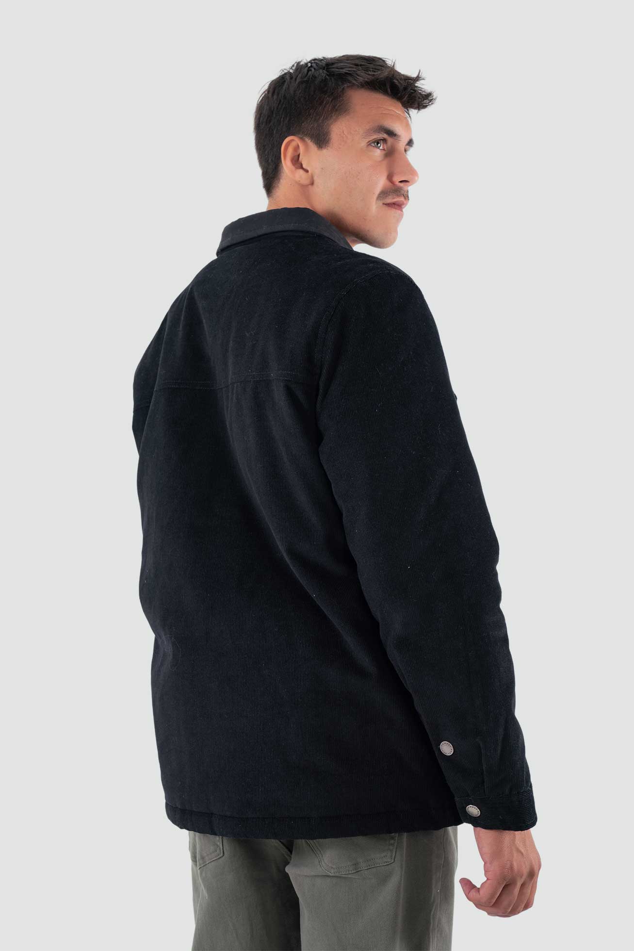 Chaqueta Clásica Cotelé Lascar Hombre - Negra - Image 3