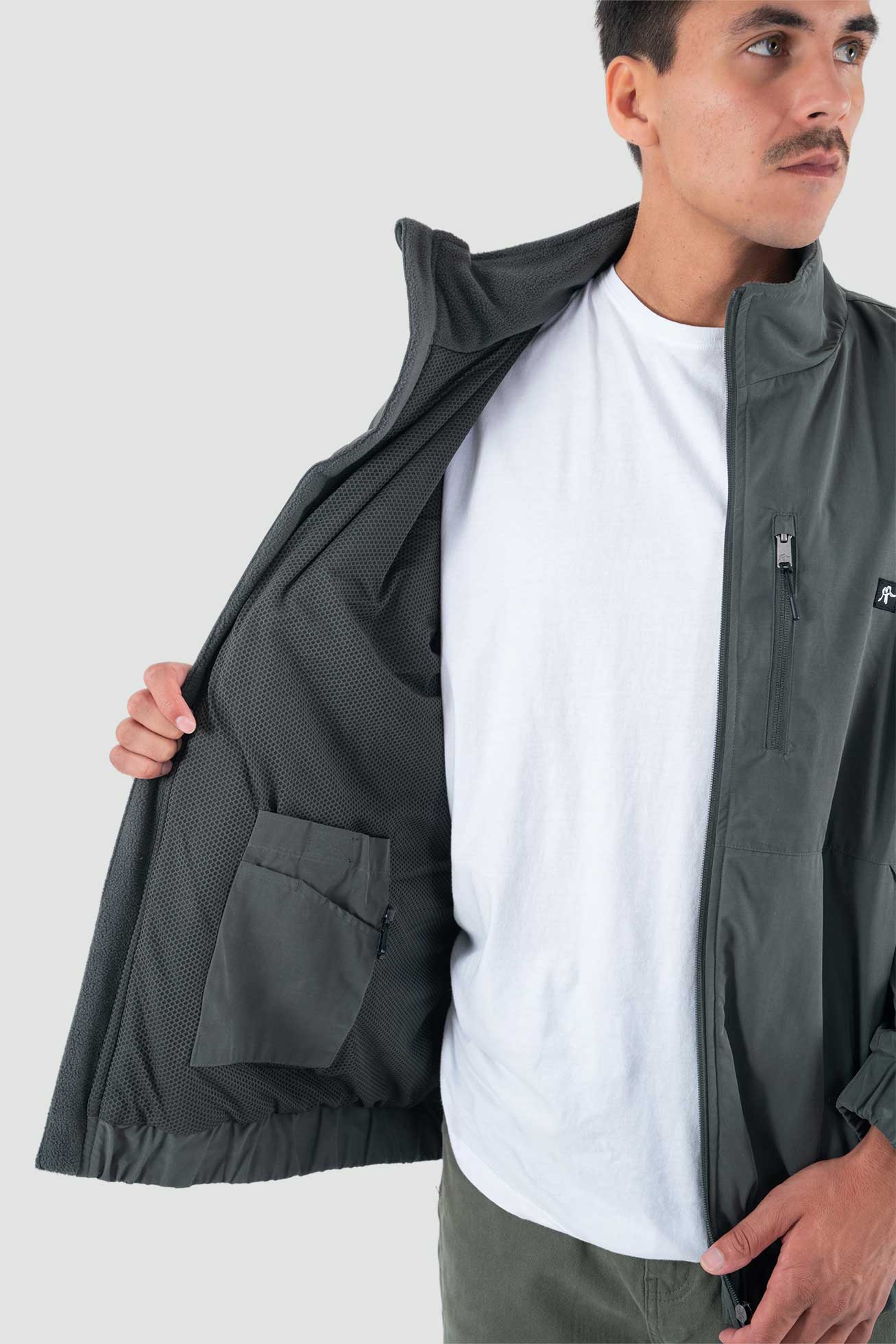 Chaqueta Clásica Fatcap Hombre - Gris - Image 5