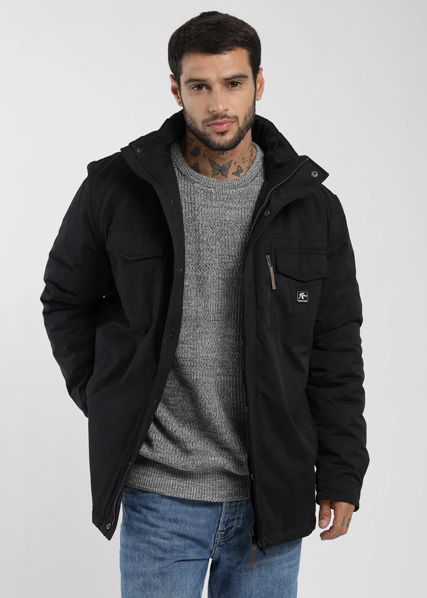 Chaqueta Clásica New Tribe Hombre - Negro - Image 3