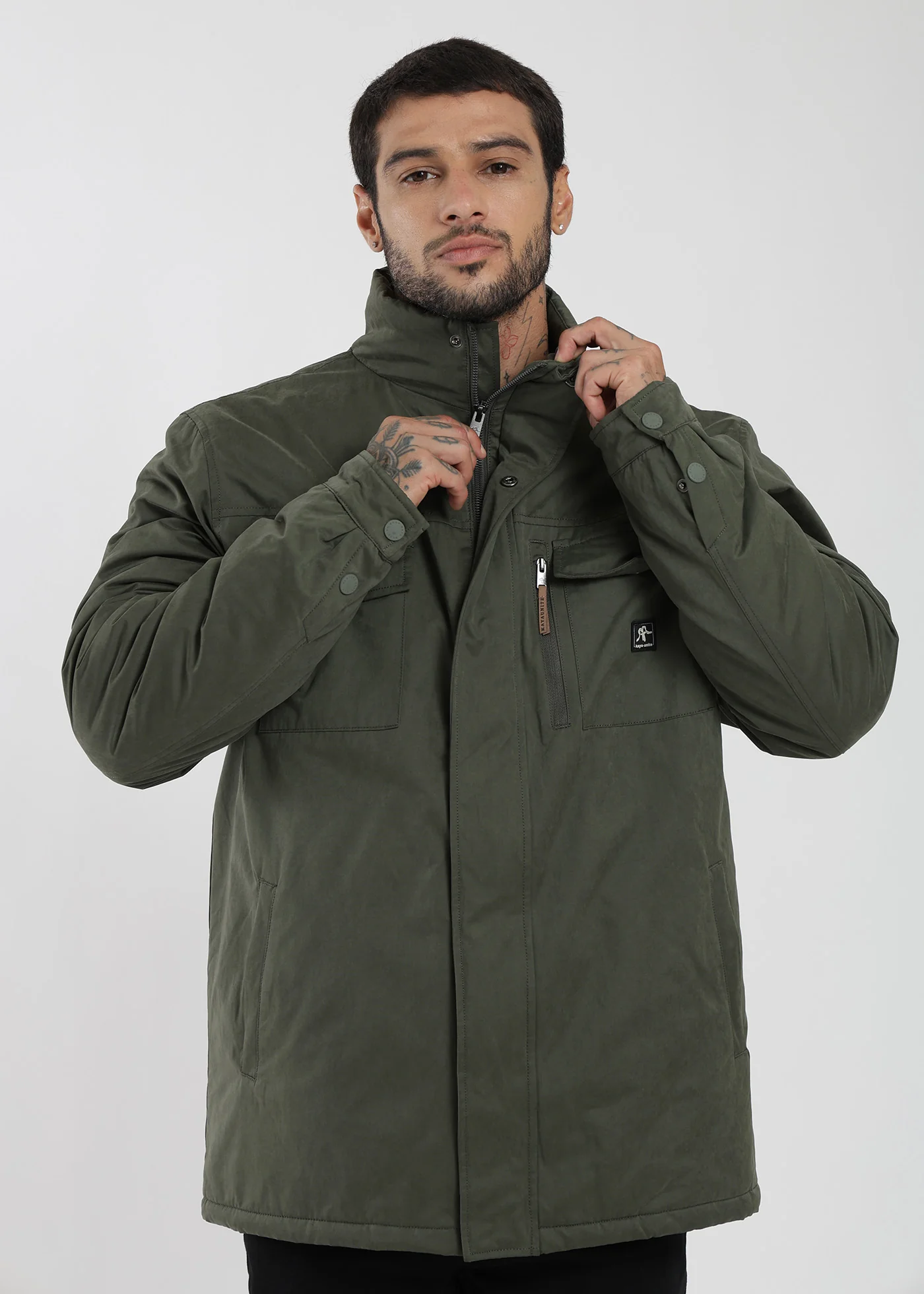 Chaqueta Clásica New Tribe Hombre - Verde Oscuro - Image 4