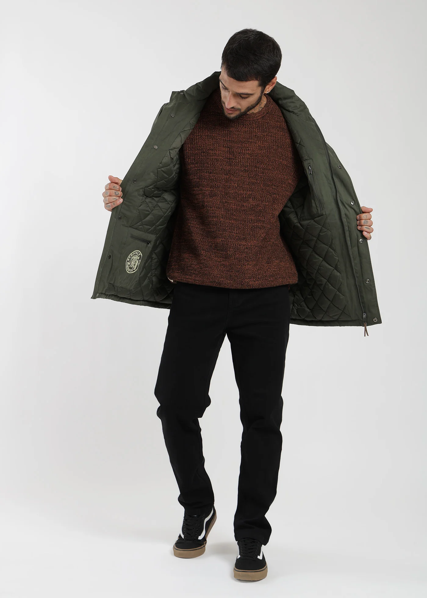 Chaqueta Clásica New Tribe Hombre - Verde Oscuro - Image 5
