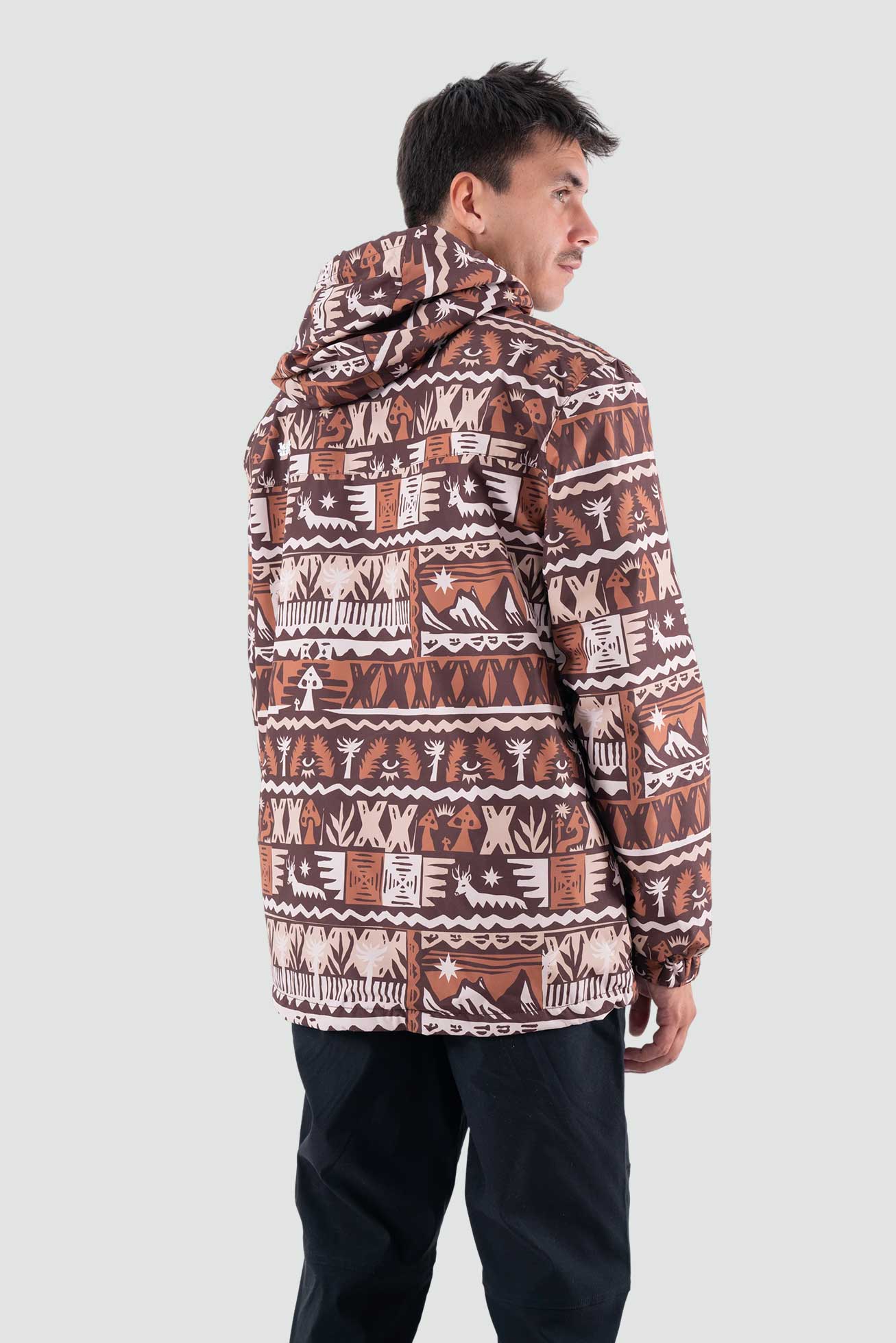 Chaqueta Cortaviento Anorak Hombre - Tribu Terracota - Image 3