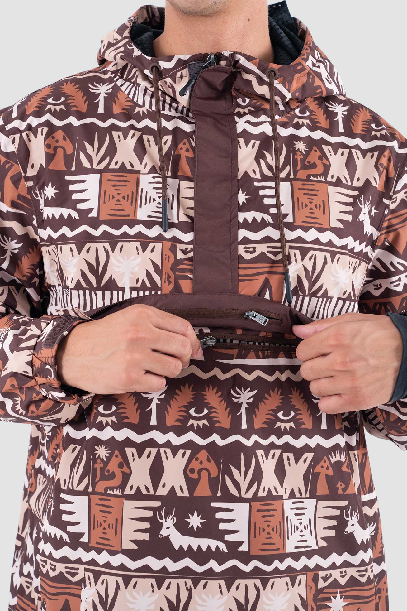 Chaqueta Cortaviento Anorak Hombre - Tribu Terracota - Image 4