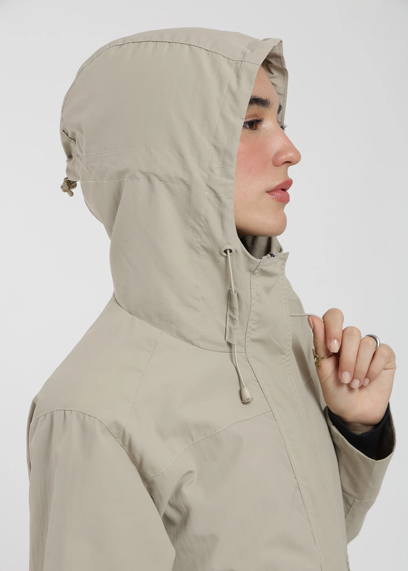 Chaqueta Cortaviento Con Cierre Nylon Mujer - Image 4