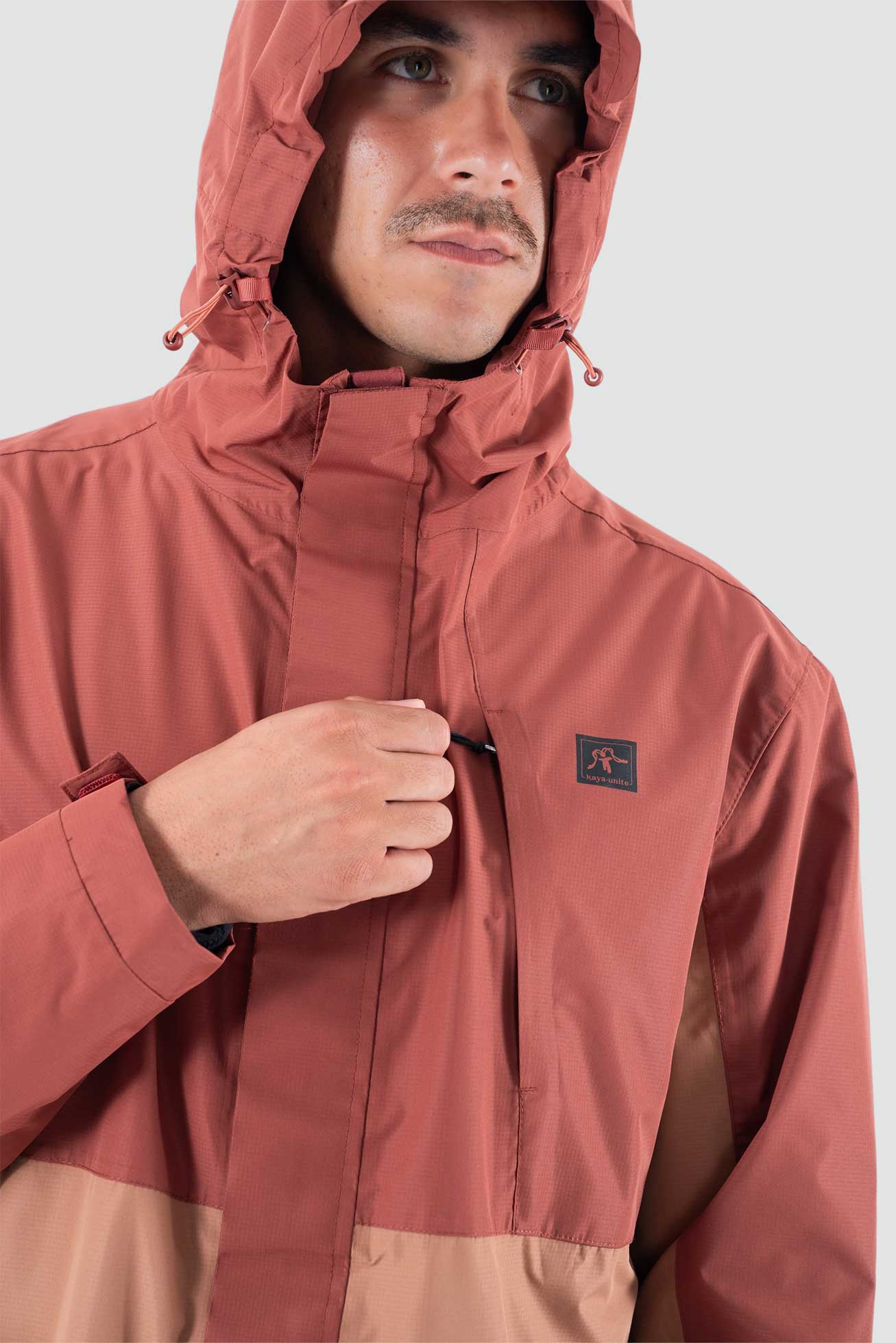 Chaqueta Cortaviento Impermeable Nortazo Hombre - Terracota - Image 4