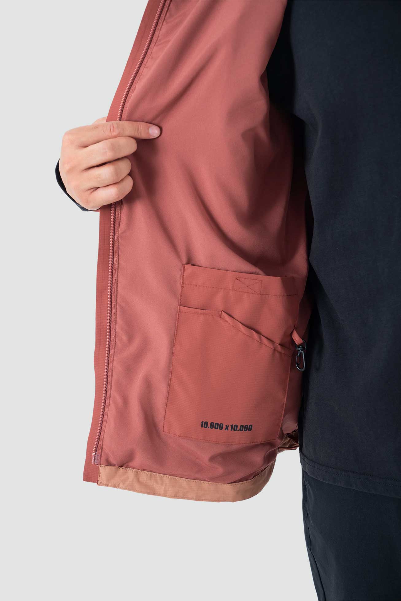 Chaqueta Cortaviento Impermeable Nortazo Hombre - Terracota - Image 6