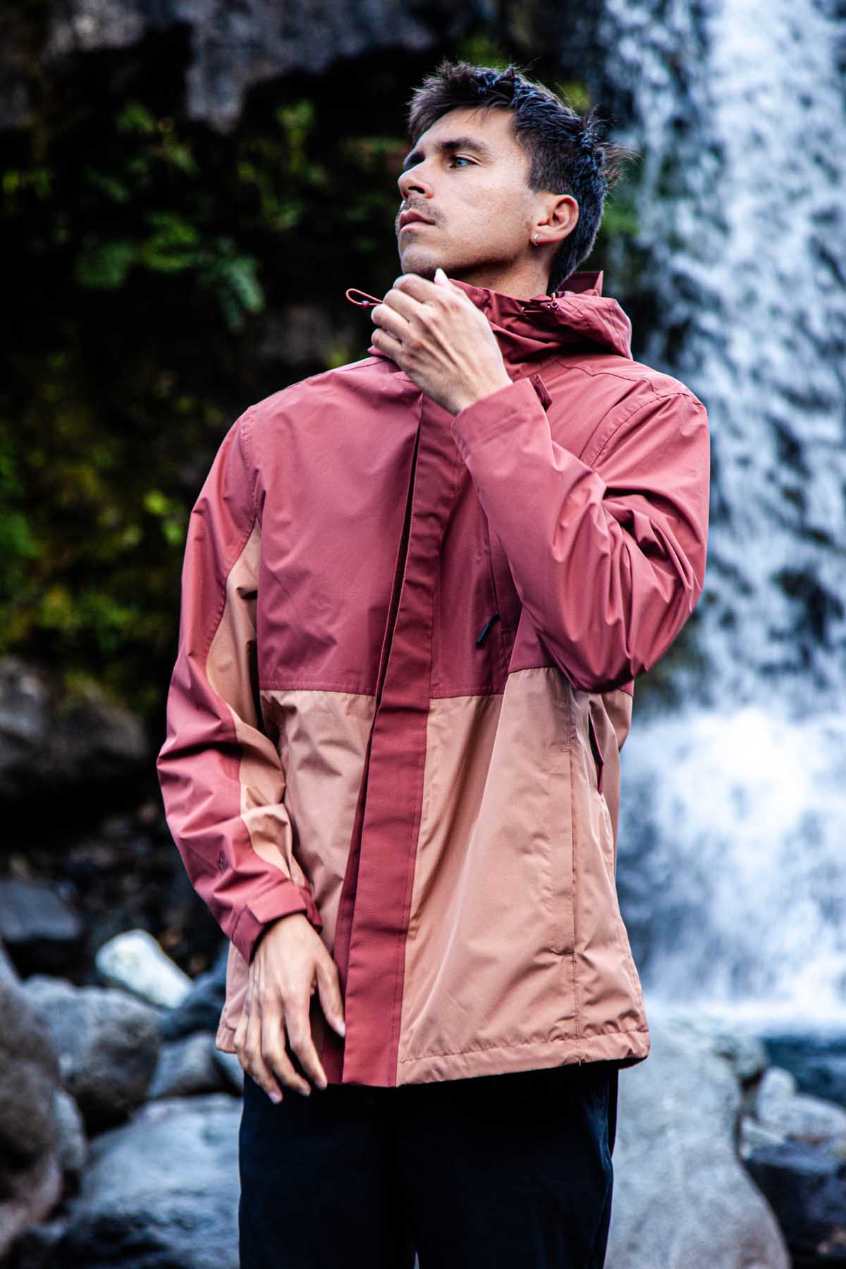 Chaqueta Cortaviento Impermeable Nortazo Hombre - Terracota - Image 8