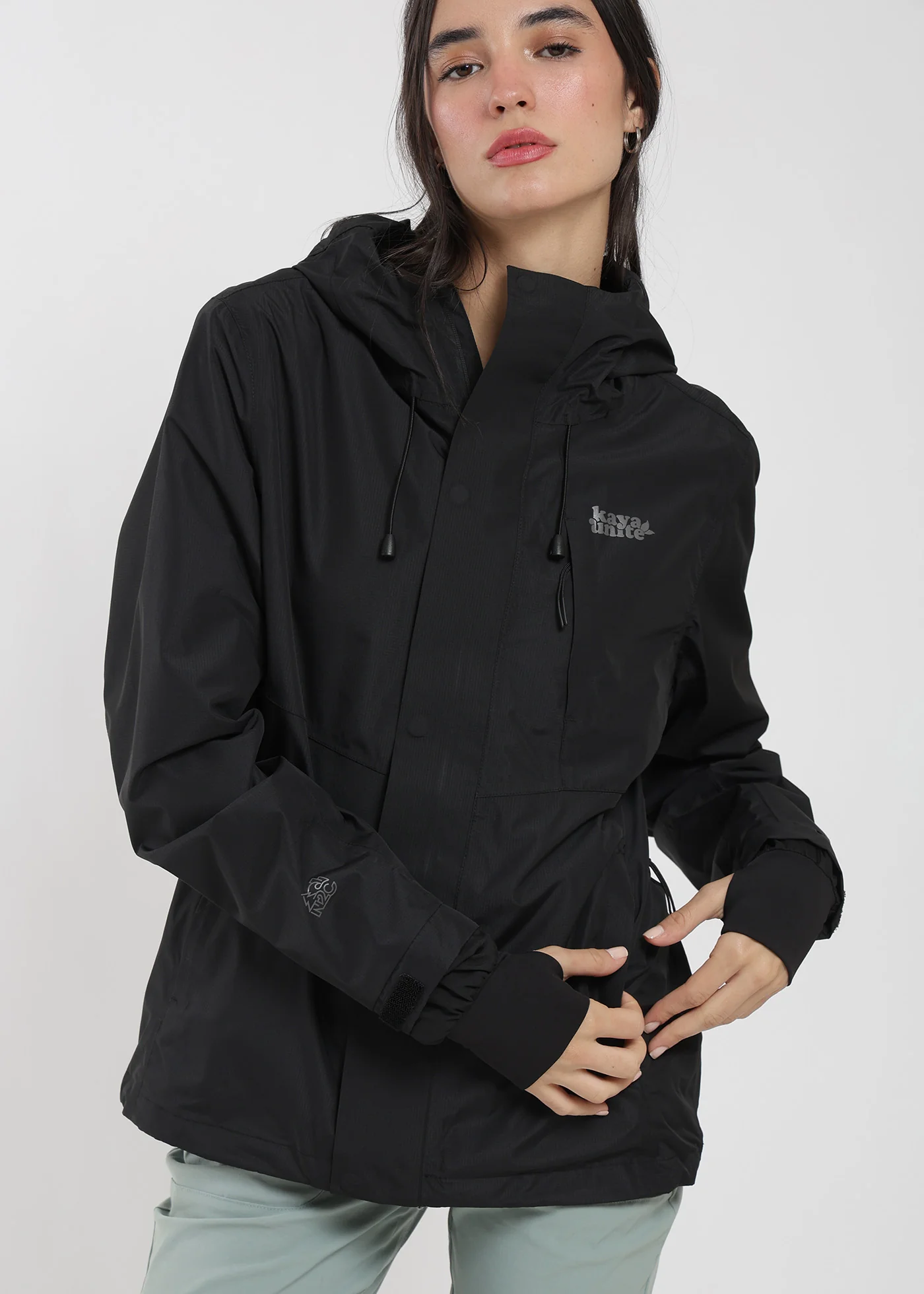 Chaqueta Cortaviento Impermeable Nortazo Mujer - Negro - Image 6
