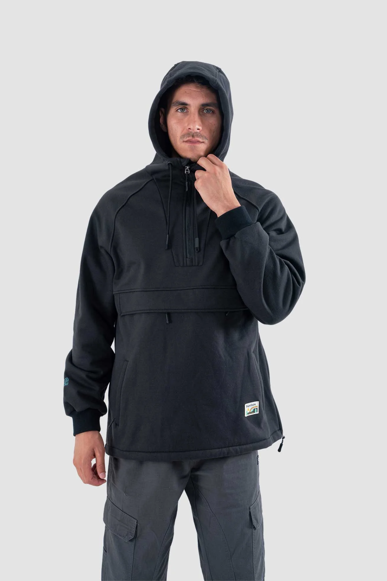 Chaqueta Cortaviento Surazo Hood Hombre - Negra - Image 4