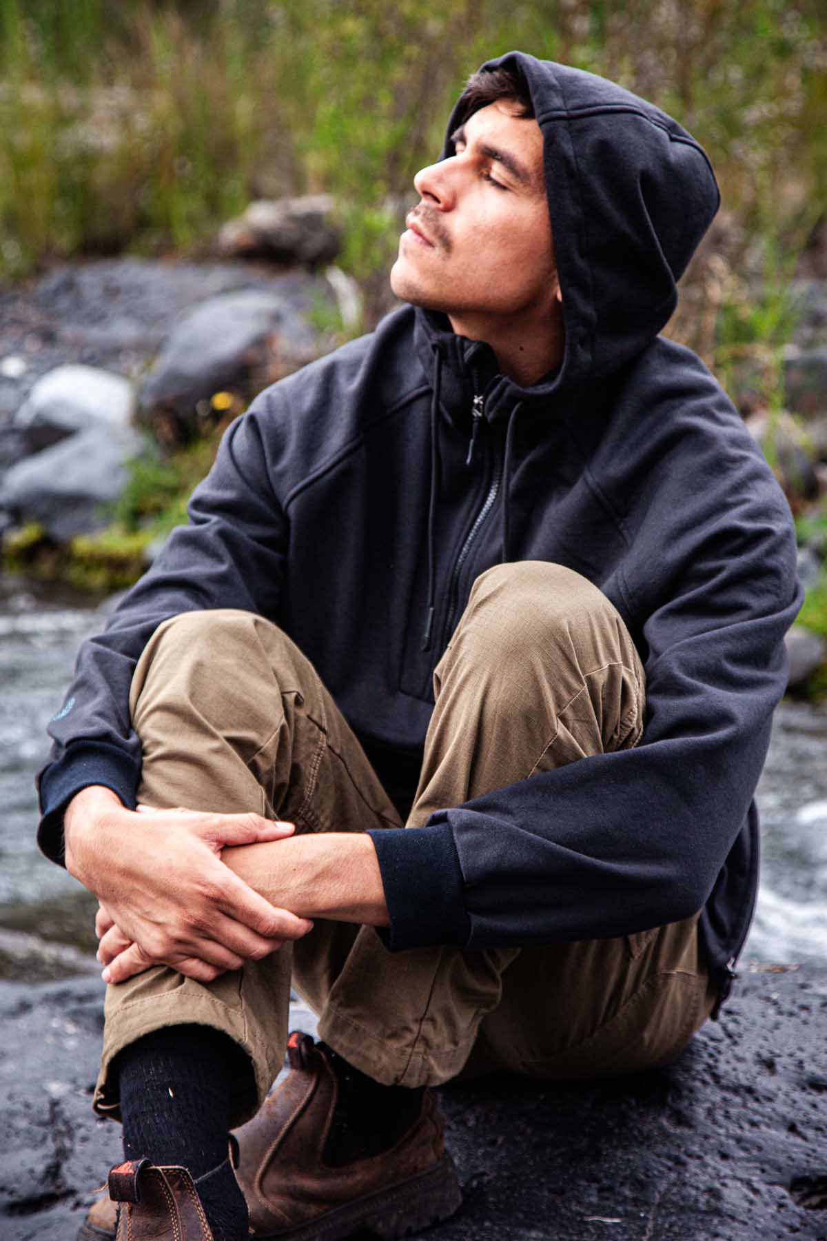 Chaqueta Cortaviento Surazo Hood Hombre - Negra - Image 9