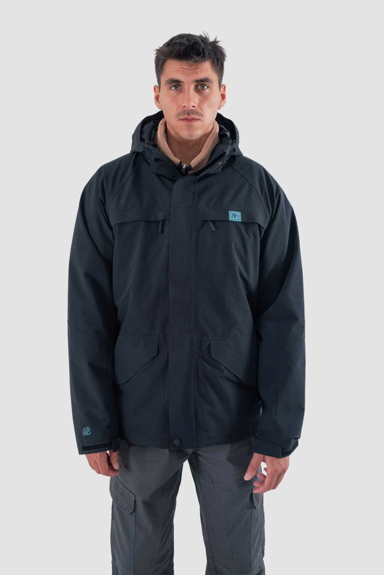 Chaqueta Desmontable Volcano 3 en 1 Hombre - Negra