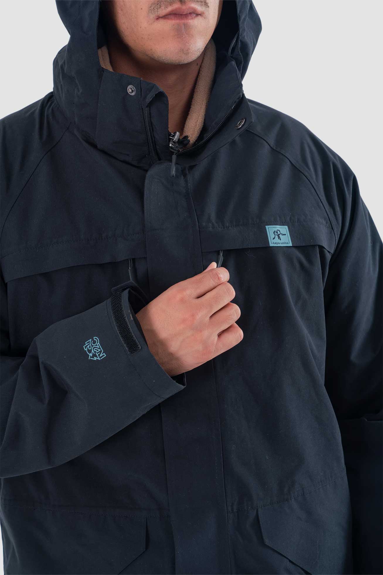 Chaqueta Desmontable Volcano 3 en 1 Hombre - Negra - Image 5