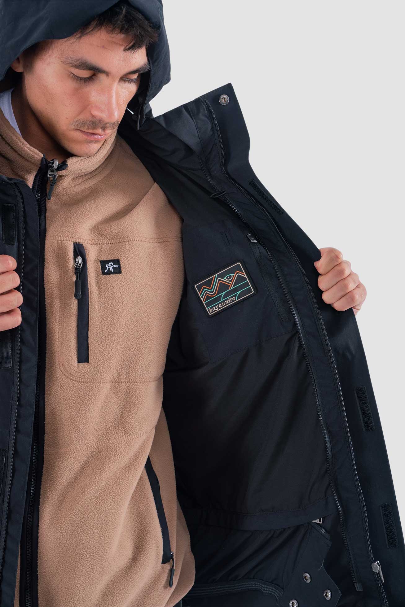 Chaqueta Desmontable Volcano 3 en 1 Hombre - Negra - Image 6