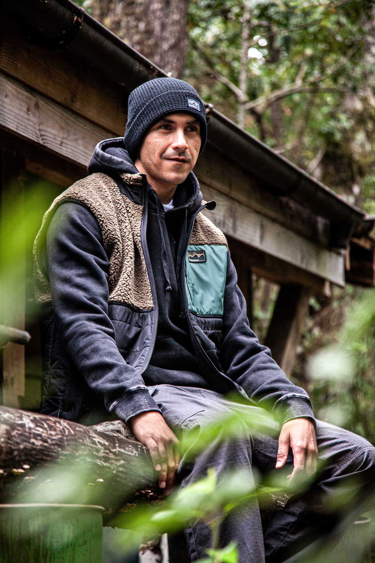 Chaqueta Sin Mangas Vest Reversible Hombre - Negra - Image 10