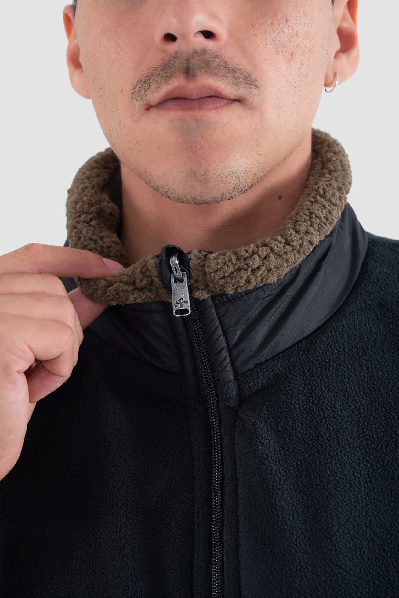 Chaqueta Sin Mangas Vest Reversible Hombre - Negra - Image 5