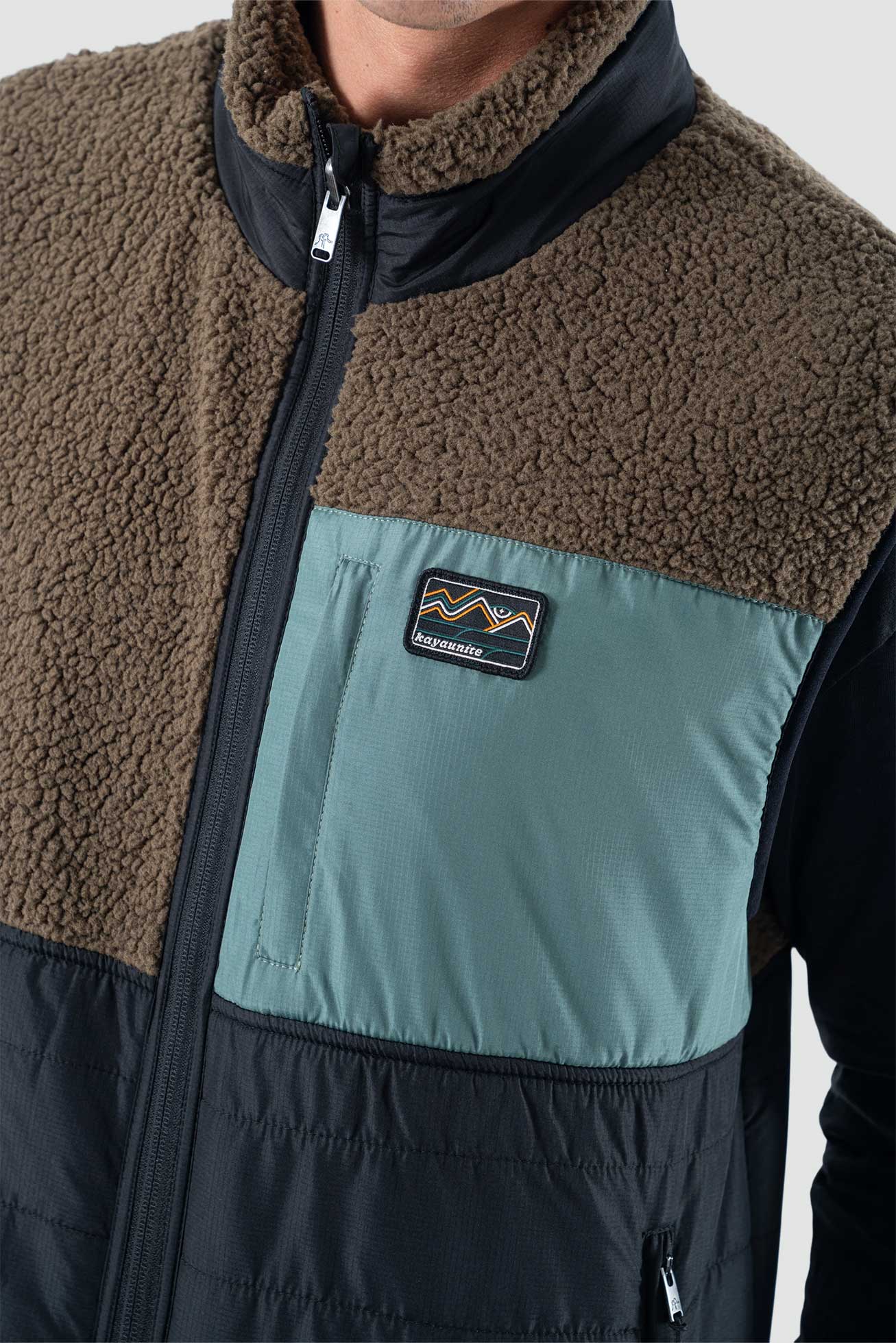 Chaqueta Sin Mangas Vest Reversible Hombre - Negra - Image 7